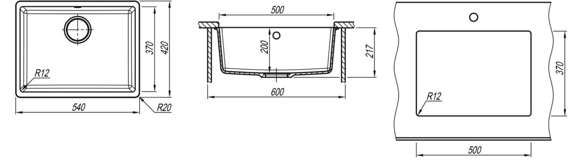 Кухонная мойка ZorG Fast 54 Premium alba фото-4