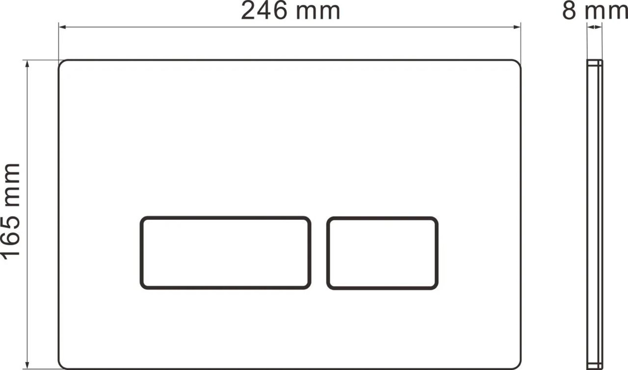 Унитаз подвесной Roxen Royal Matt в комплекте с инсталляцией StounFix Dual Fresh 6 в 1 968230 (кнопка: белый) фото-8
