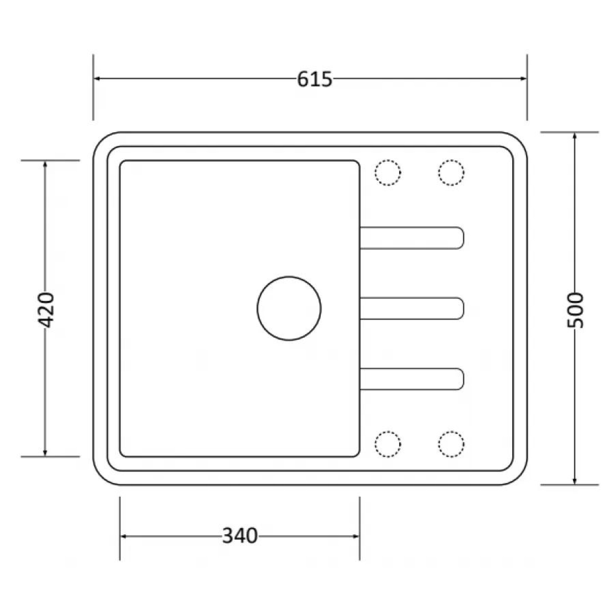 Кухонная мойка ZorG Torino 62 (белый камень) фото-4