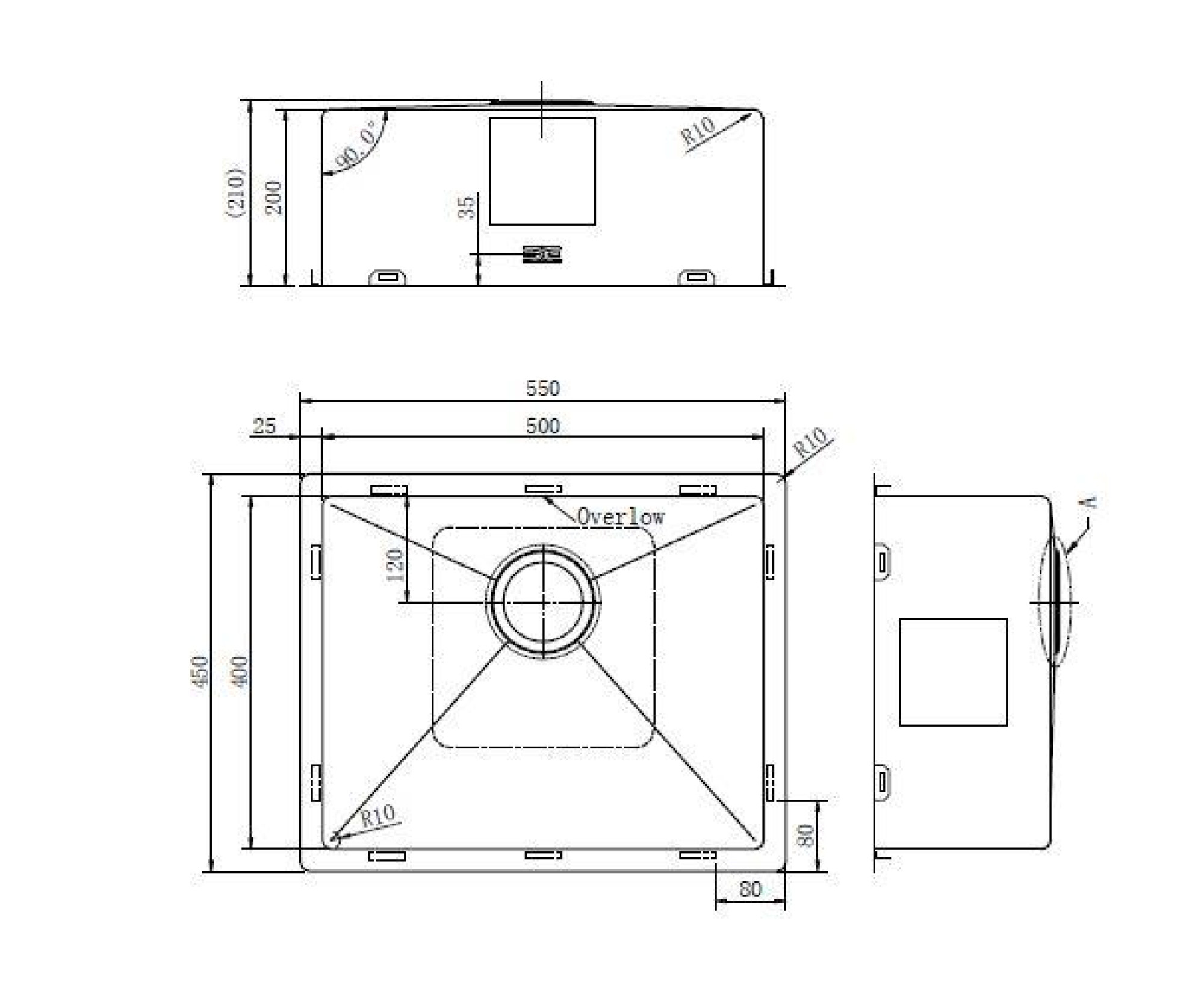 Кухонная мойка ZorG ZRE 5545 фото-5 Кухонная мойка ZorG ZRE 5545 фото-5