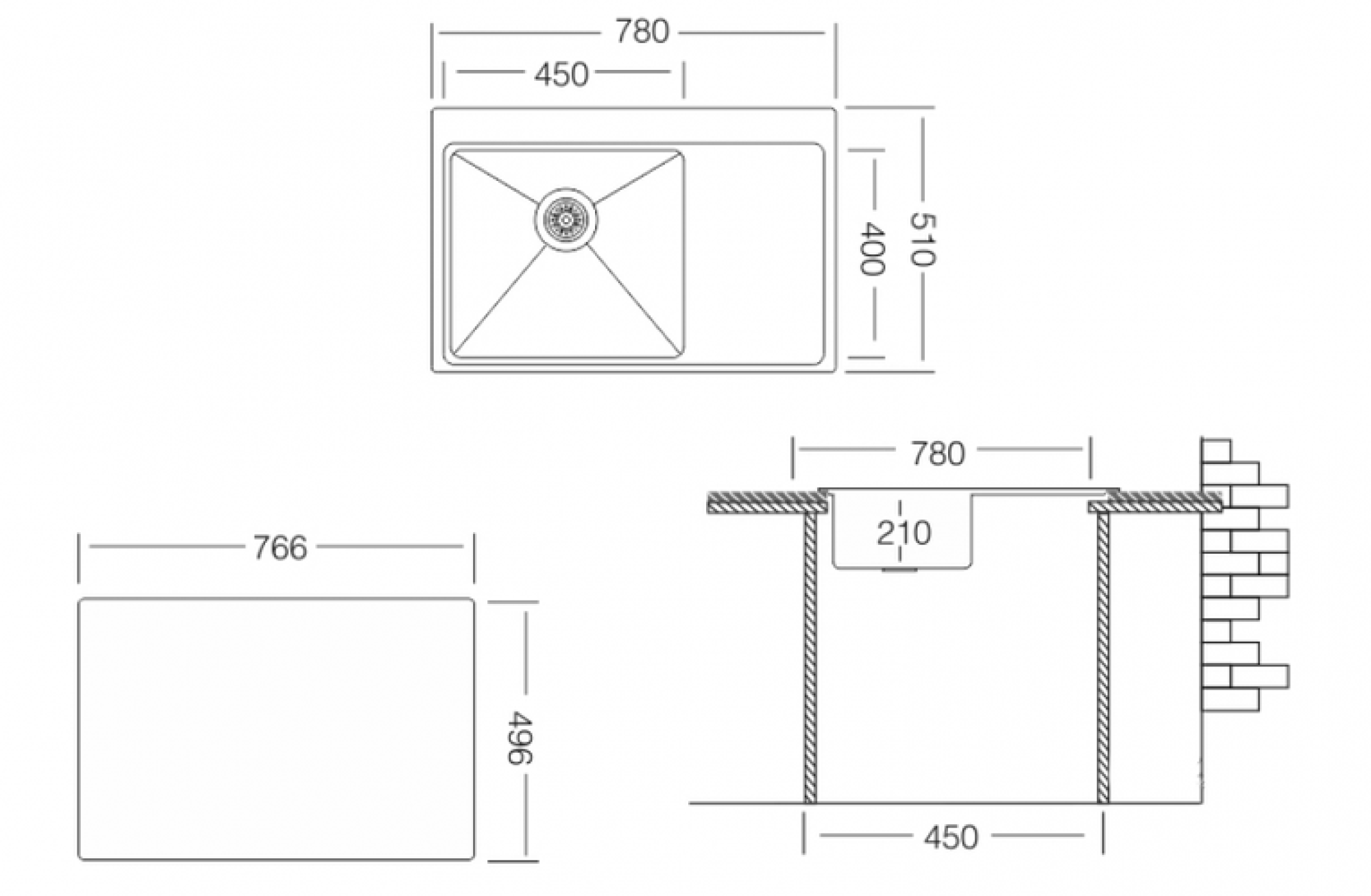 Кухонная мойка ZorG ZRE 7851 R фото-5