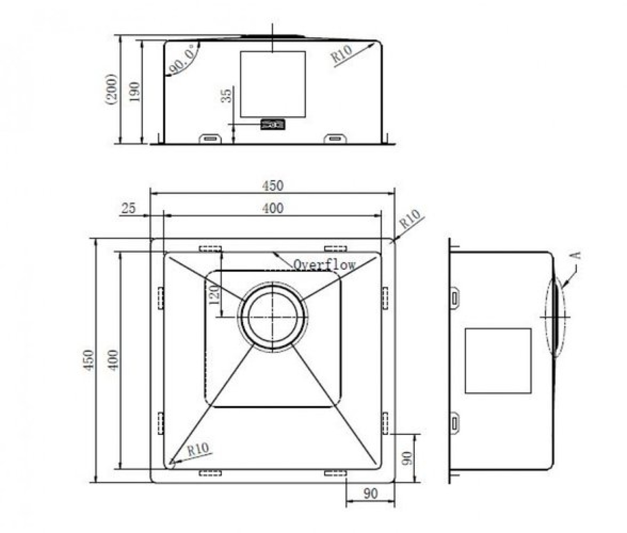 Кухонная мойка ZorG ZRN 4545 Premium PVD Gunblack - фото2 Кухонная мойка ZorG ZRN 4545 Premium PVD Gunblack - фото2
