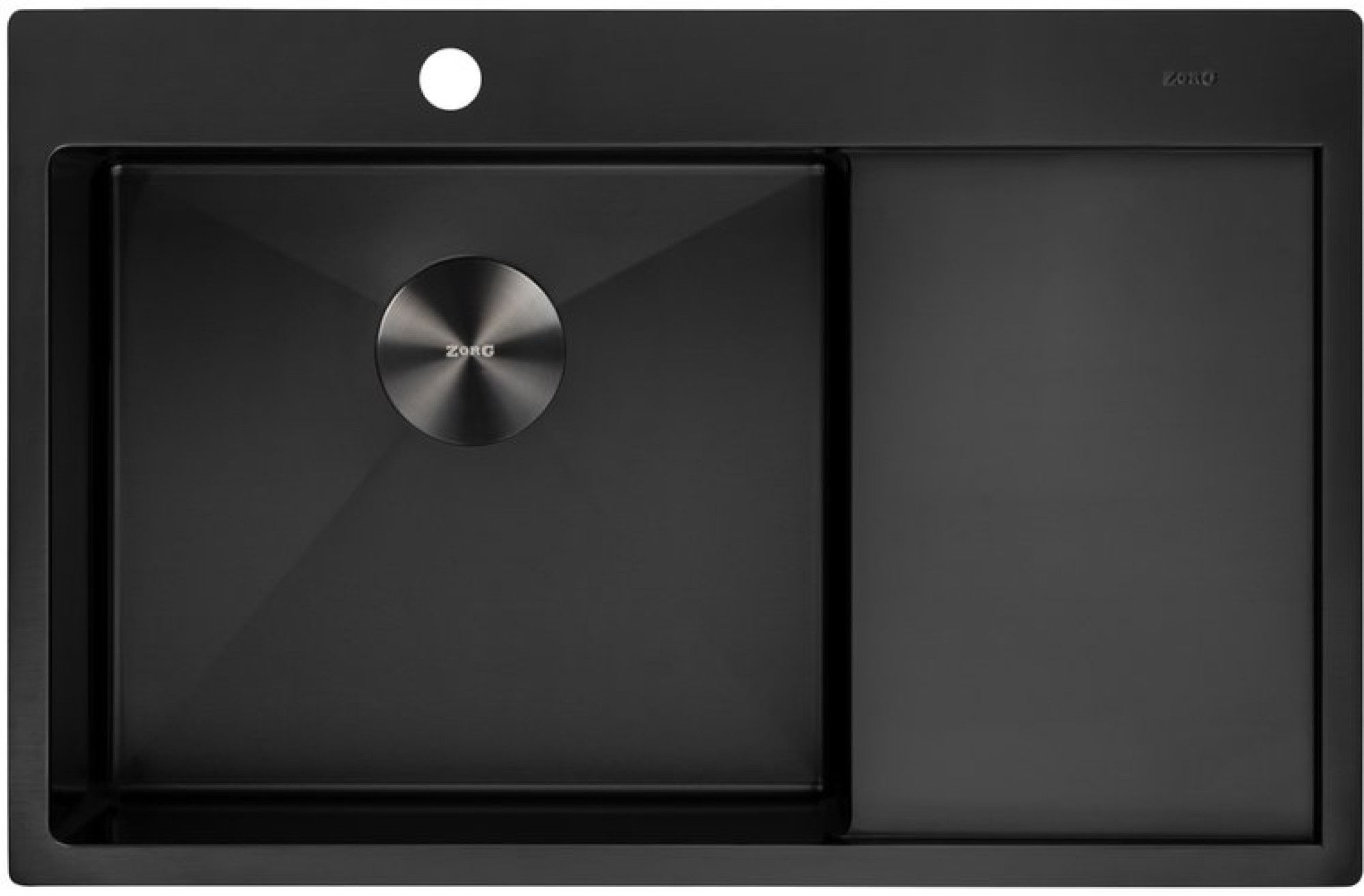Кухонная мойка ZorG ZRN 5080 Premium L PVD Gunblack фото-3