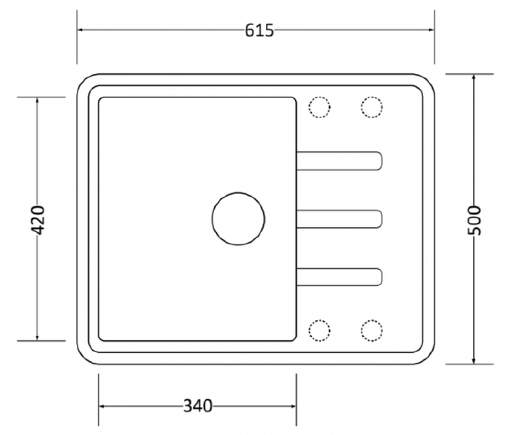 Кухонная мойка ZorG Torino 62 (черный оникс) - фото2 Кухонная мойка ZorG Torino 62 (черный оникс) - фото2