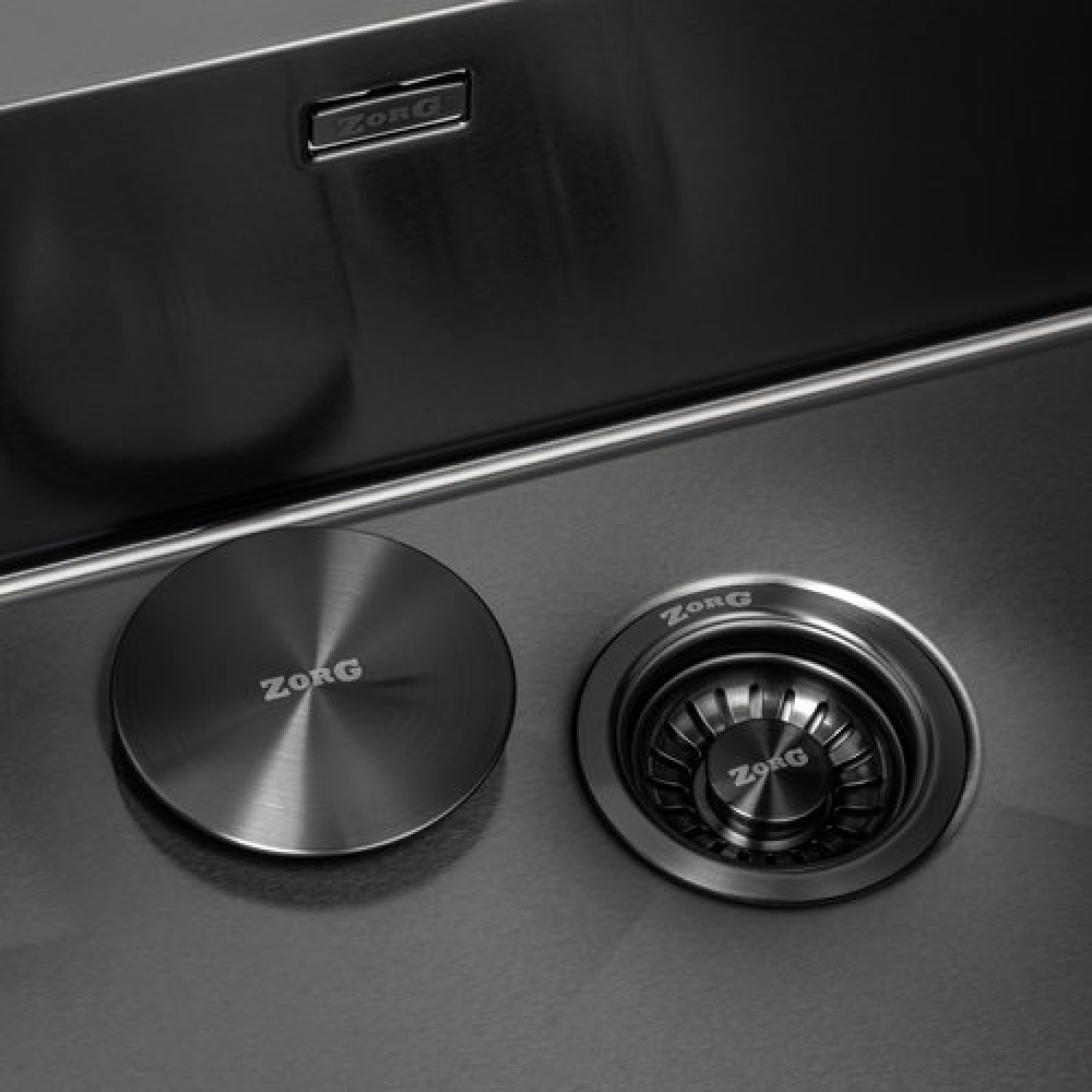 Кухонная мойка ZorG ZRN 5080 Premium L PVD Gunblack фото-4