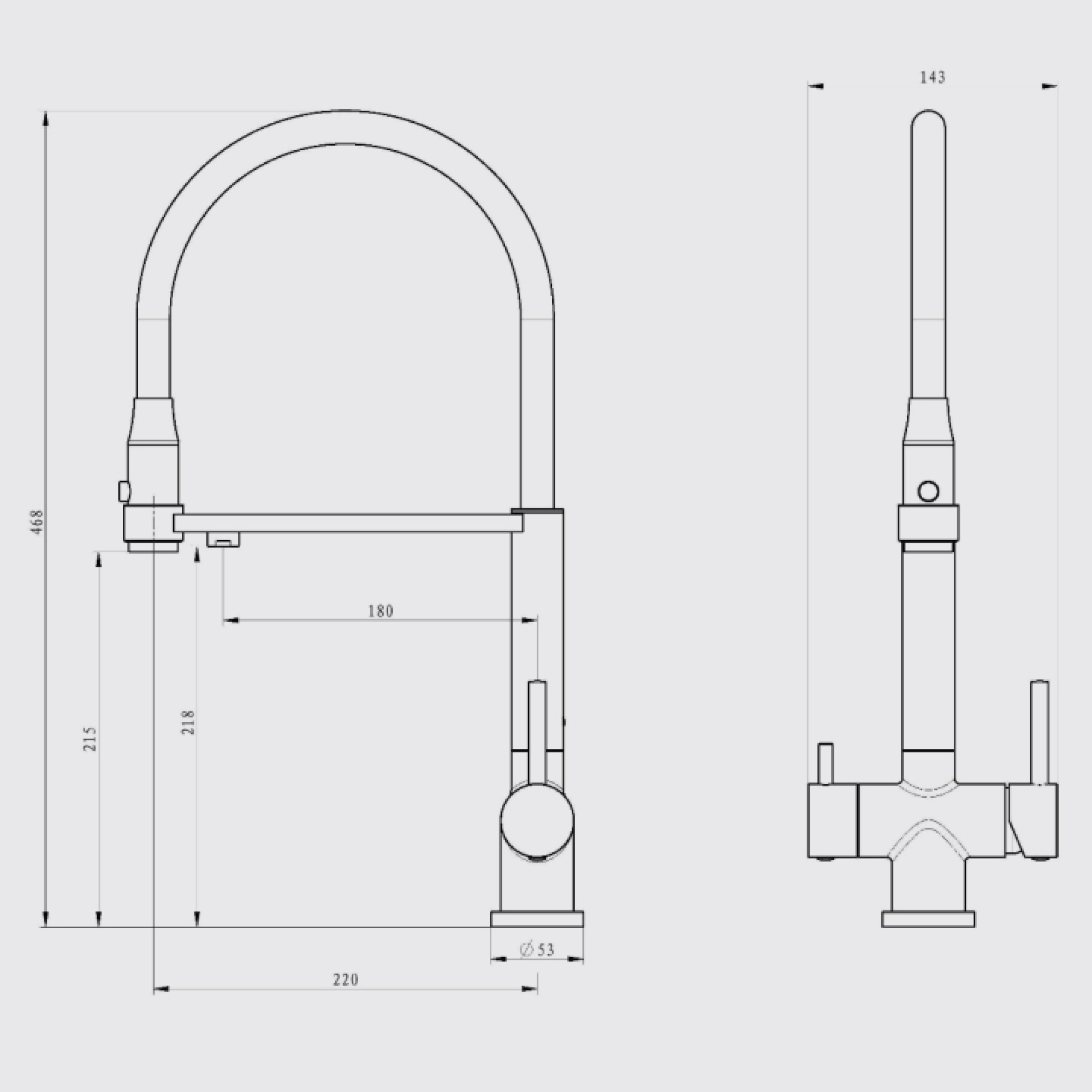 Смеситель Kern 2059ST (сатин) - фото2