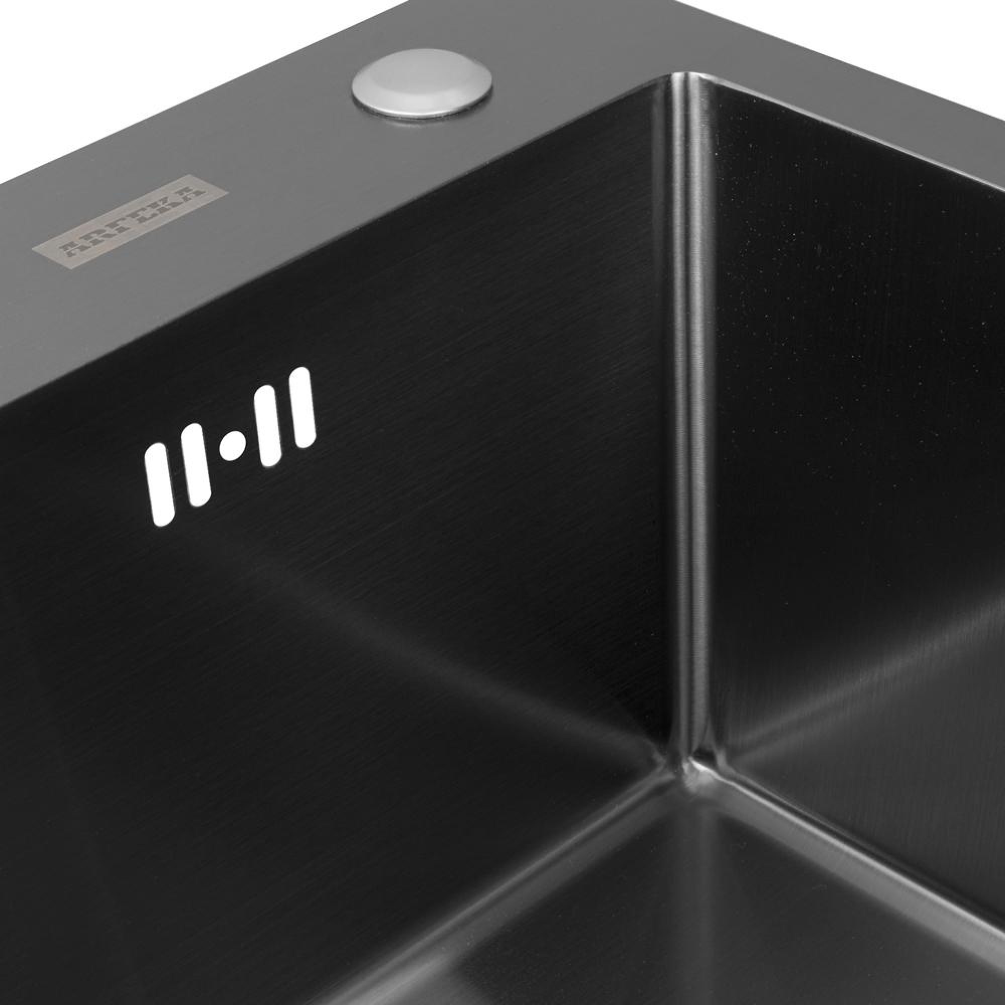 Кухонная мойка ARFEKA ECO AR 450*500 BLACK PVD NANO - фото2