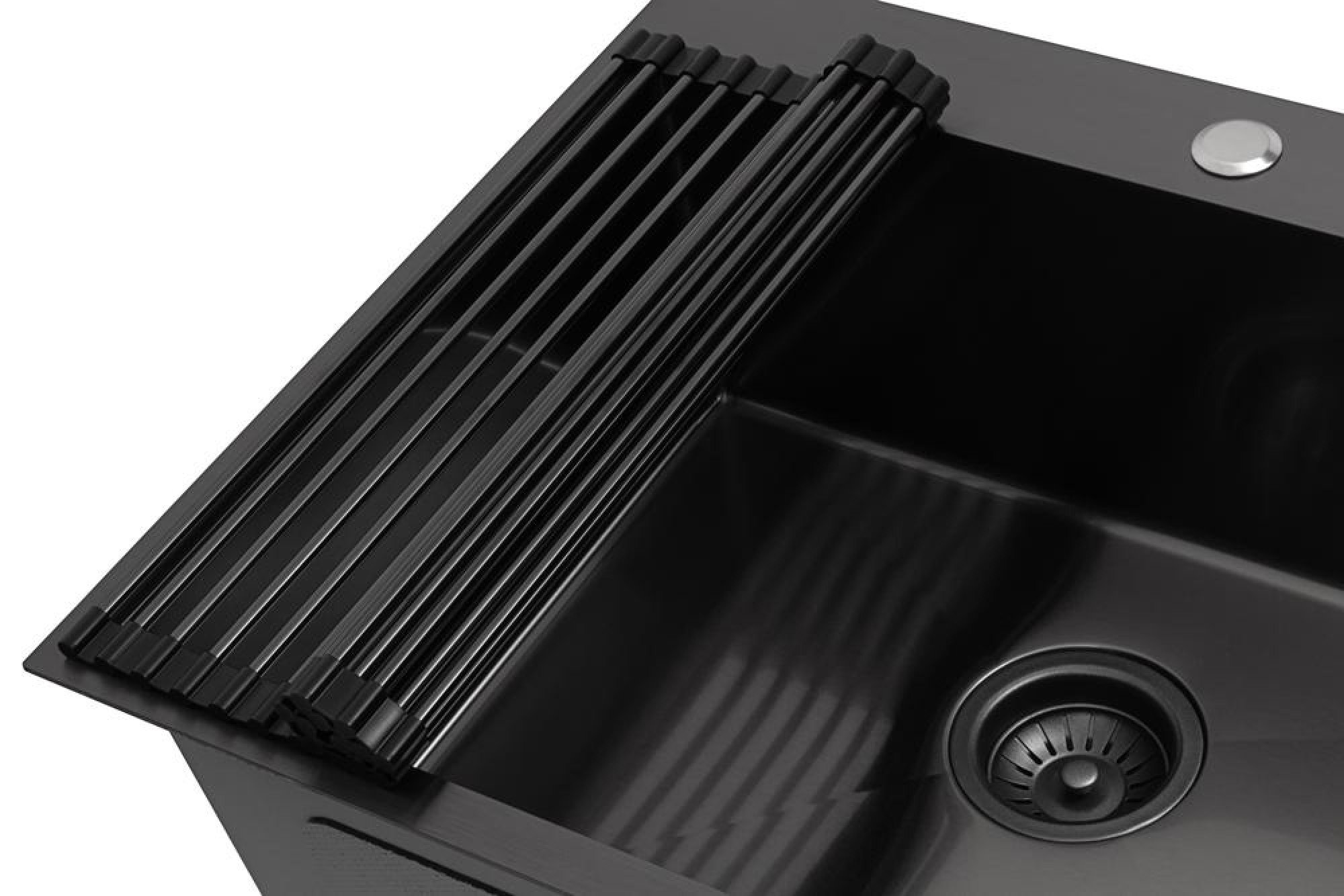 Кухонная мойка ARFEKA ECO AR мойка 500*500, роллер-мат, дозатор Black фото-5