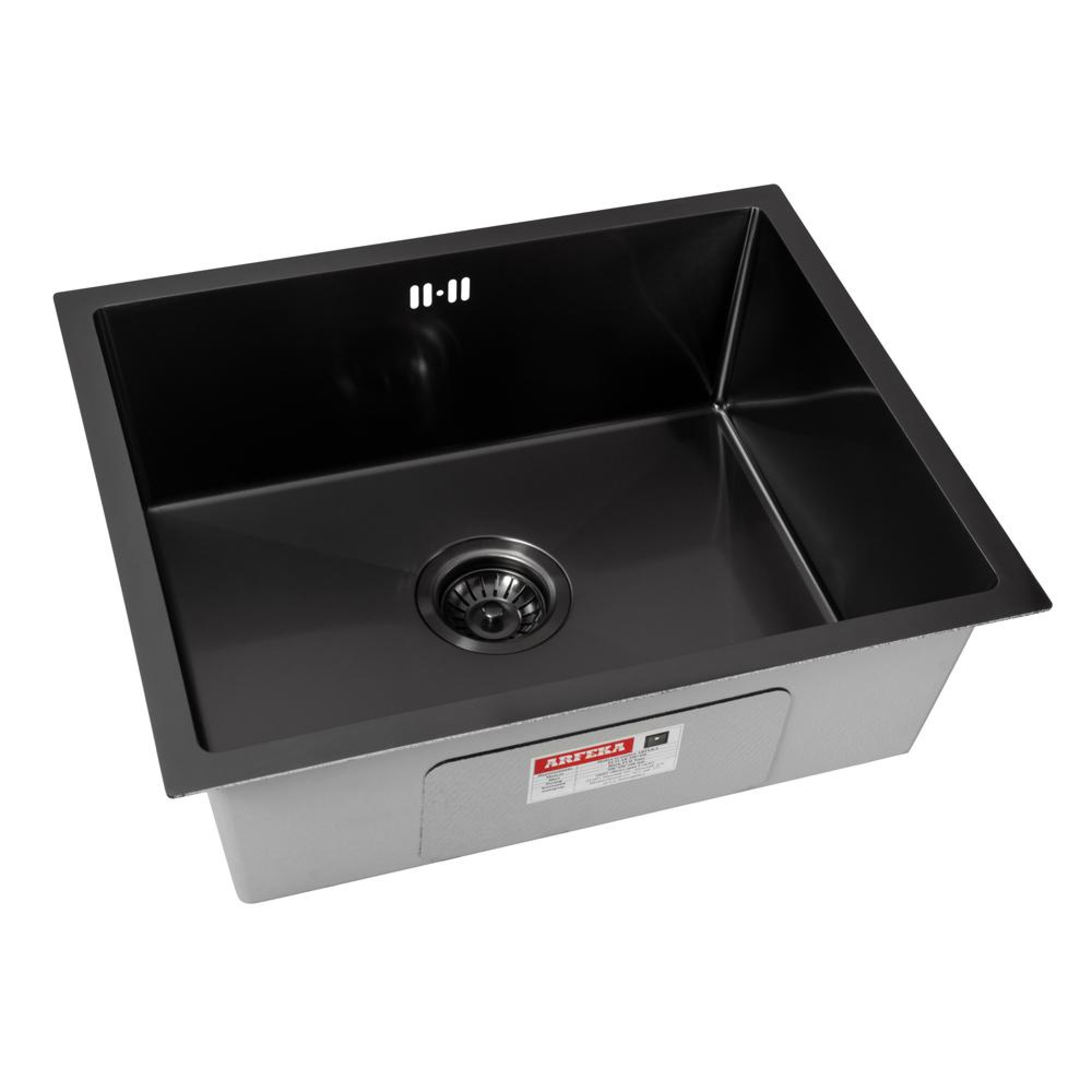 Кухонная мойка ARFEKA ECO AR 550*450 BLACK PVD NANO - фото2