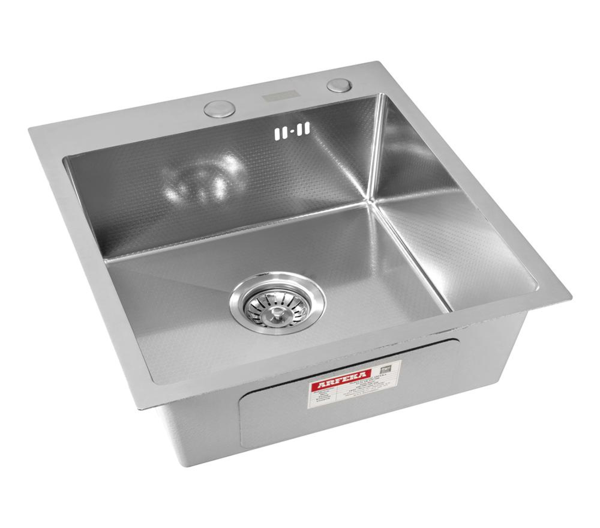 Кухонная мойка ARFEKA ECO AR 450*450 SATIN DECOR (настольная) - фото1
