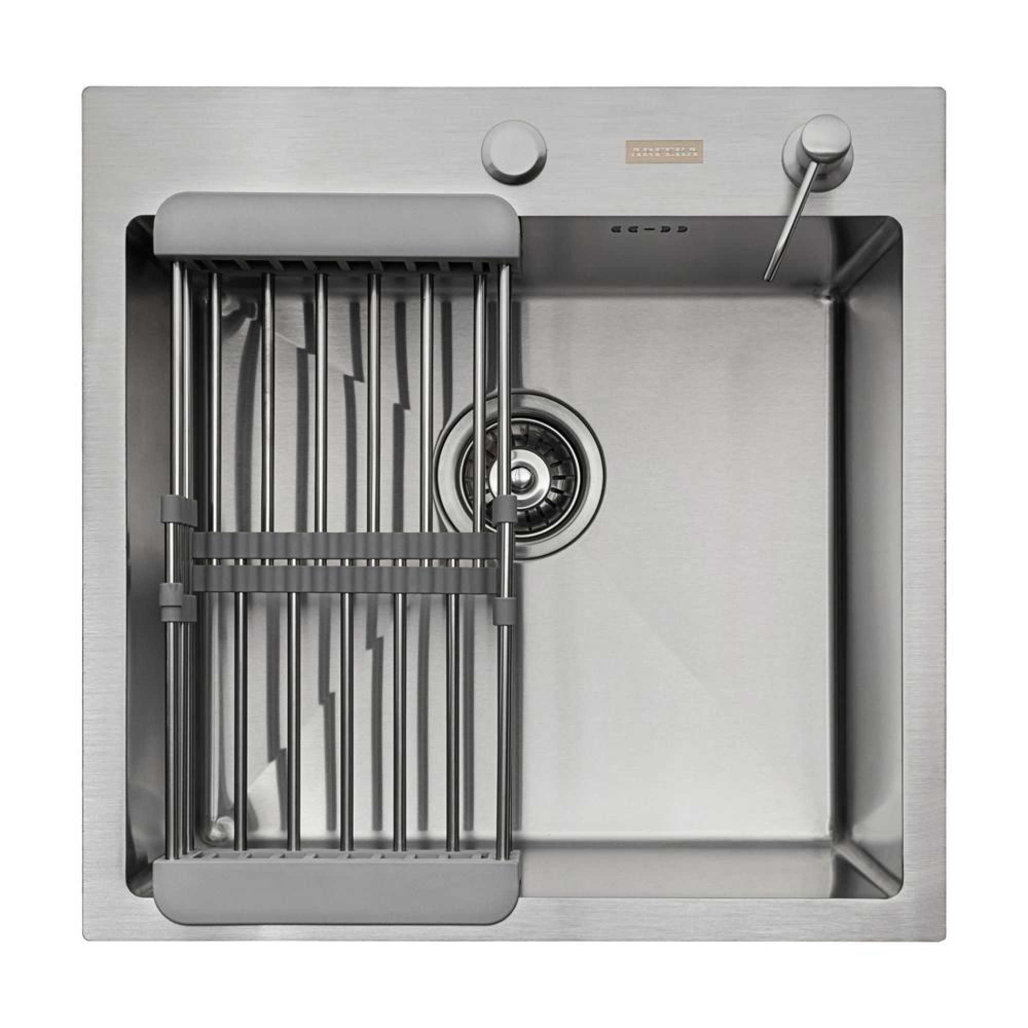 Кухонная мойка ARFEKA ECO AR мойка 500*500, коландер, дозатор SATIN - фото1