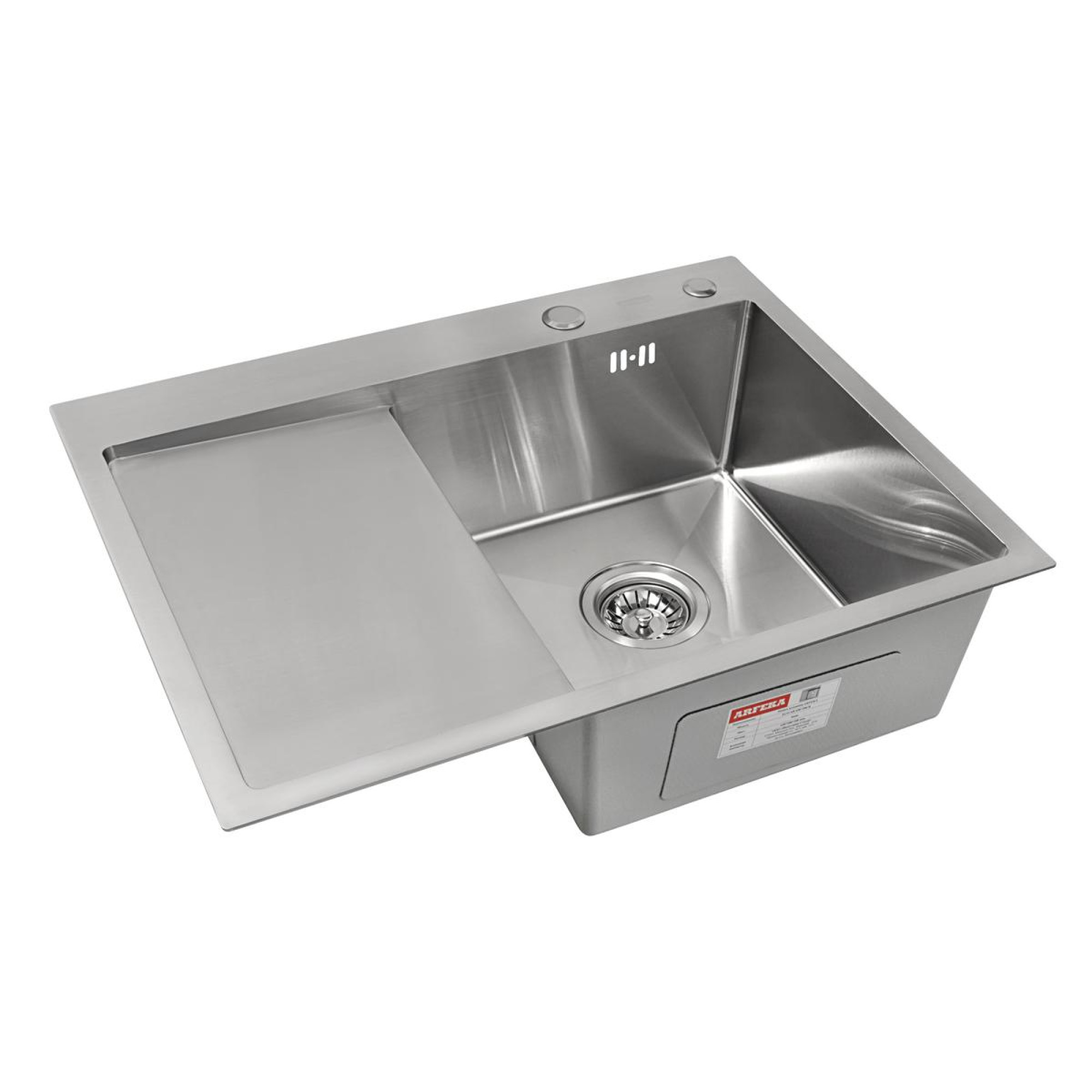 Кухонная мойка ARFEKA ECO AR 650*500 R SATIN фото-7