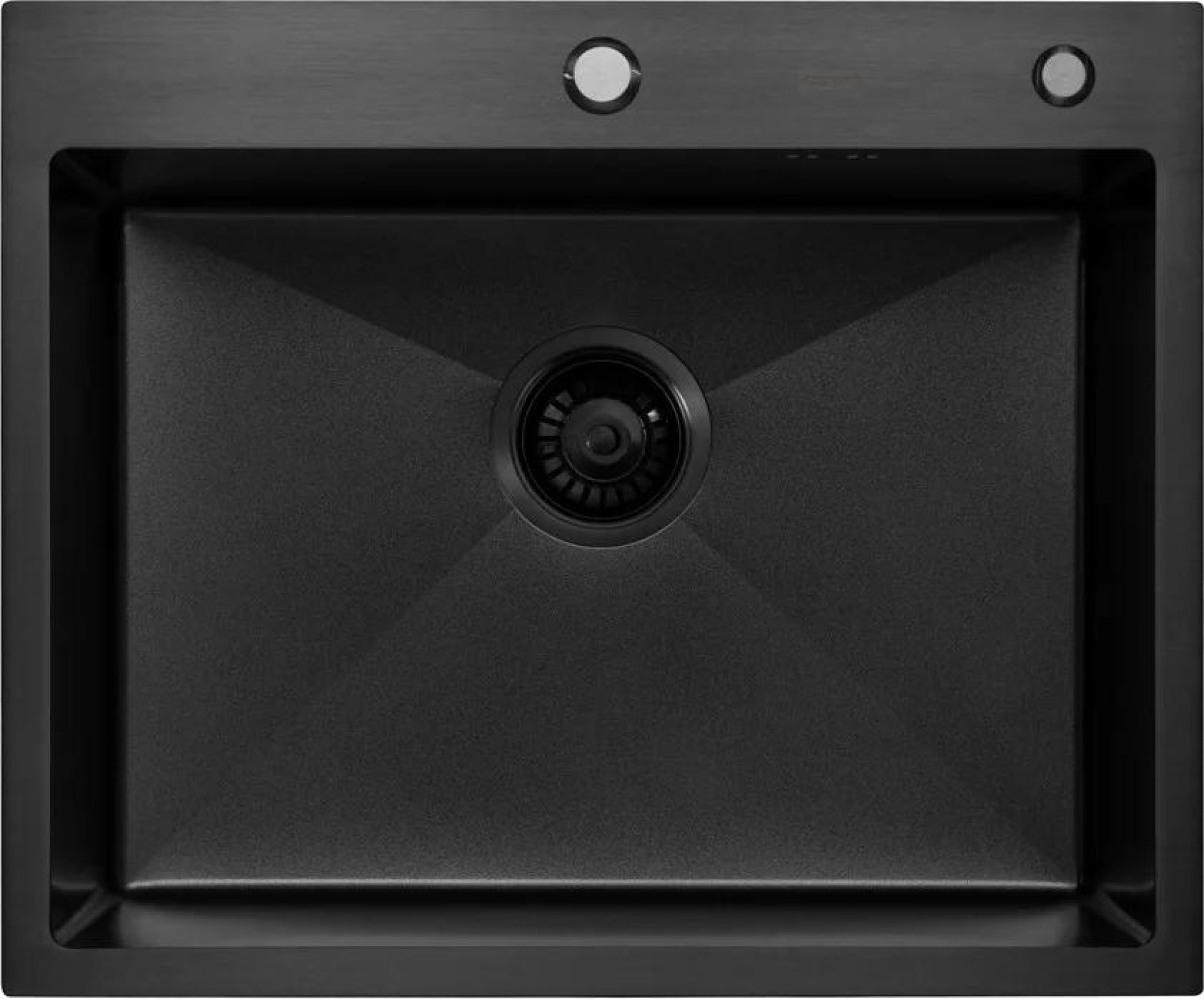 Кухонная мойка ARFEKA Eco AR 600*500 Black PVD Nano Decor Volcanic Rock фото-3