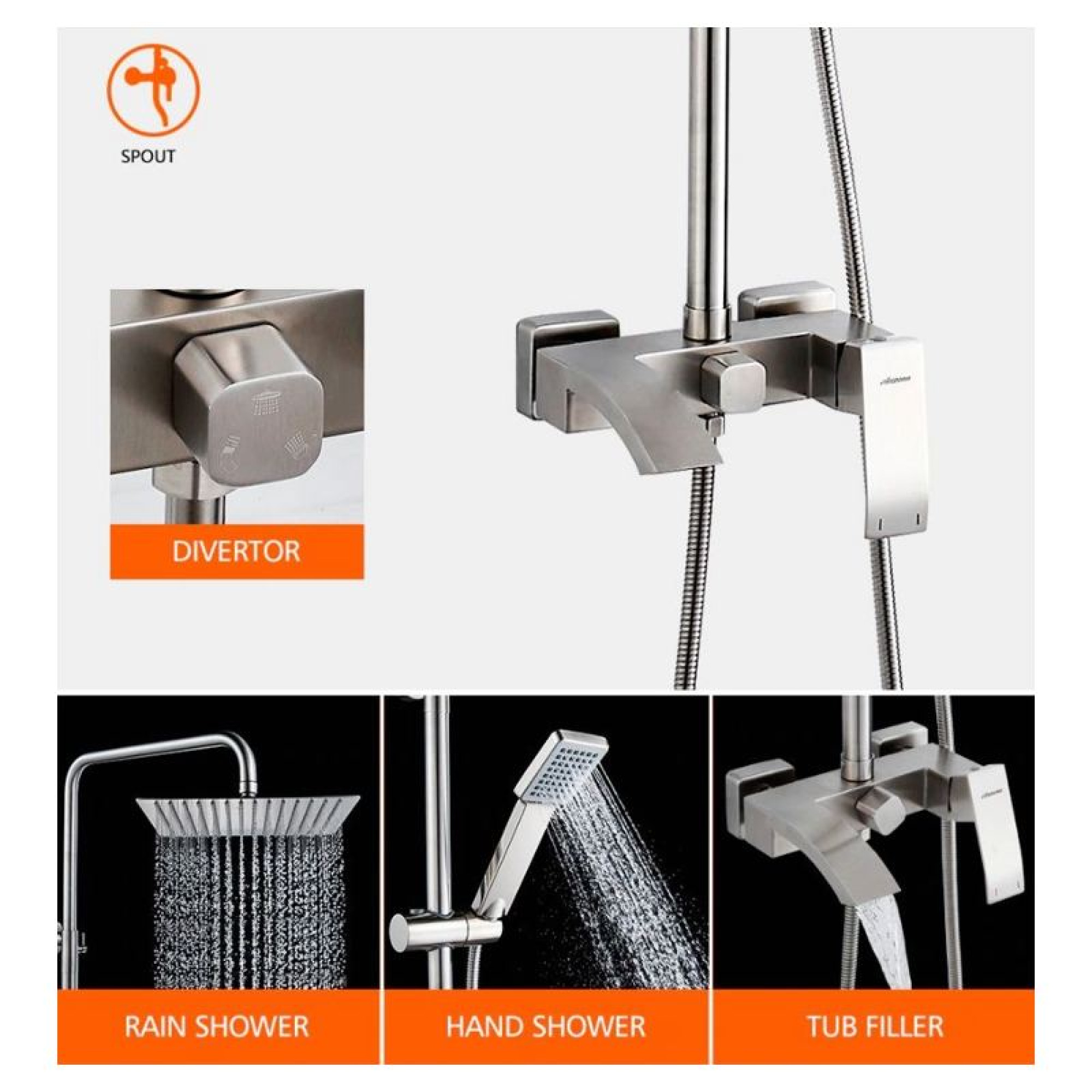 Душевая система Ledeme L72417 - фото2 Душевая система Ledeme L72417 - фото2