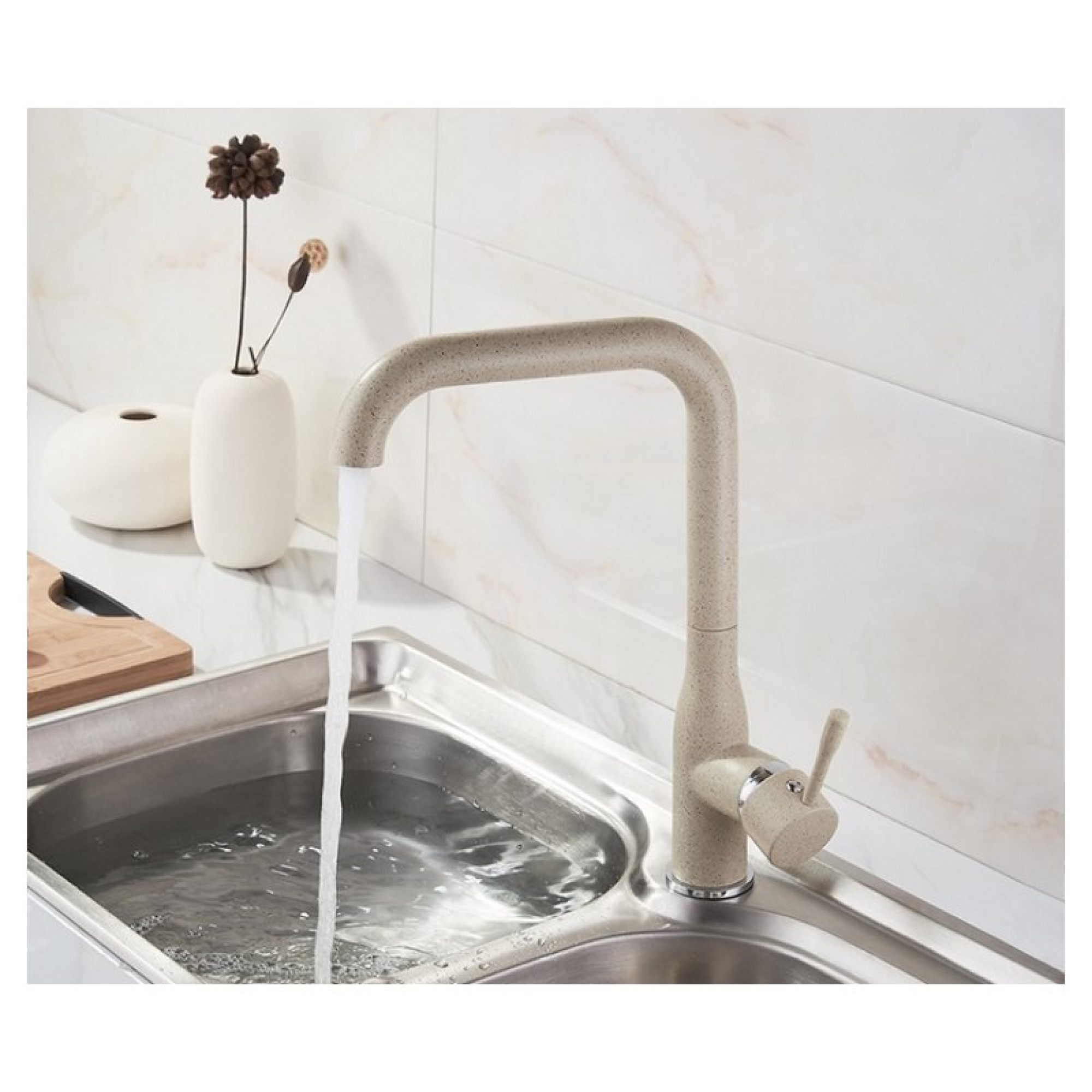 Смеситель Ledeme H98 L4698M (светло-бежевый матовый) - фото1