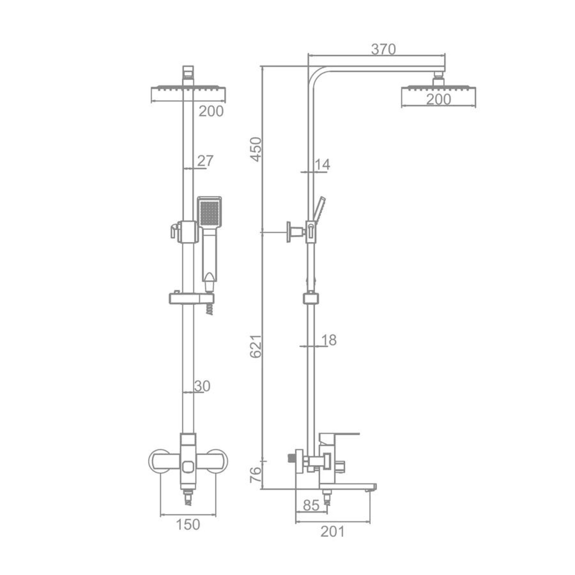Душевая система  Ledeme L72433 фото-4