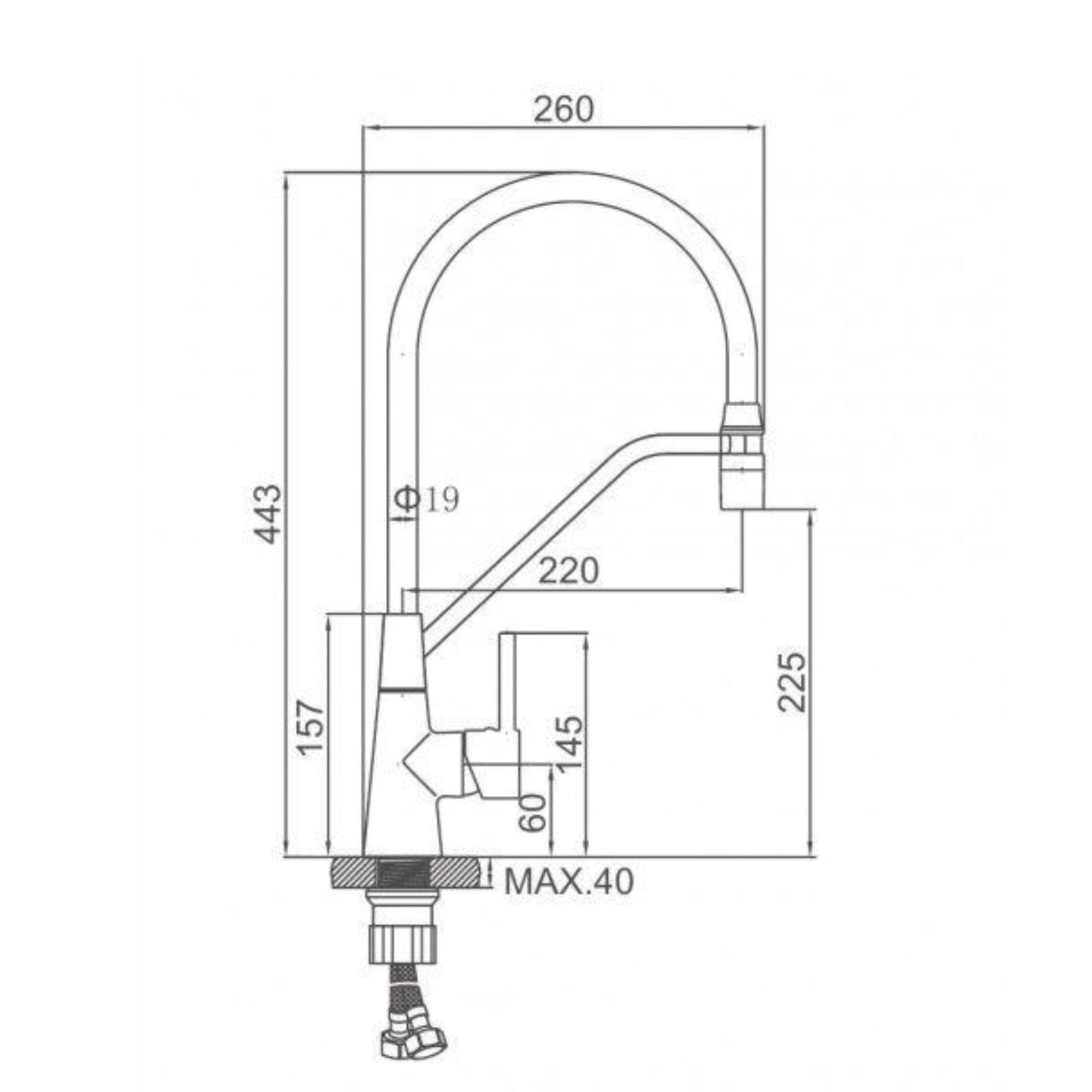 Смеситель Ledeme L4397D-12 - фото2 Смеситель Ledeme L4397D-12 - фото2