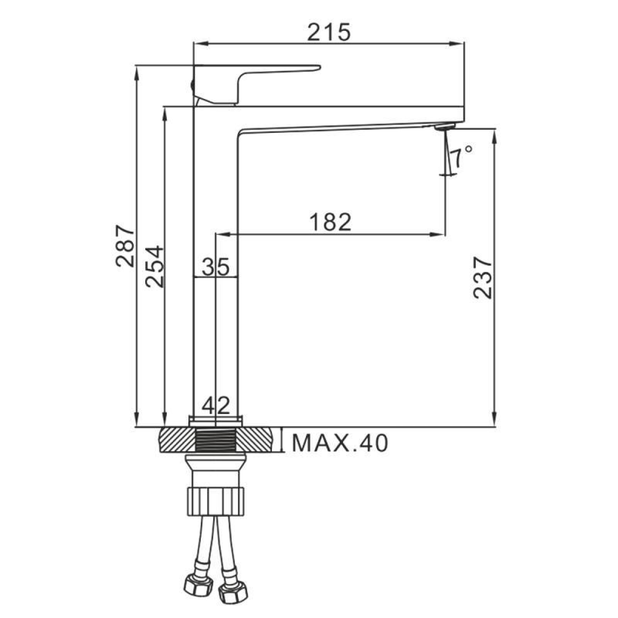 Смеситель Ledeme L1173W фото-3