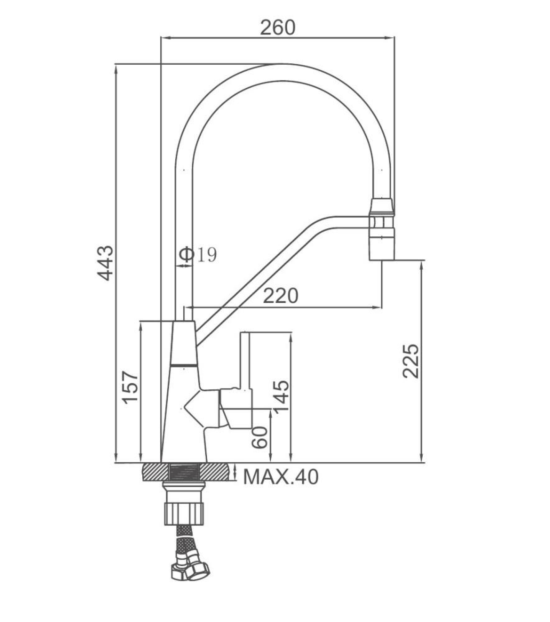 Смеситель Ledeme L4397A-9 фото-4