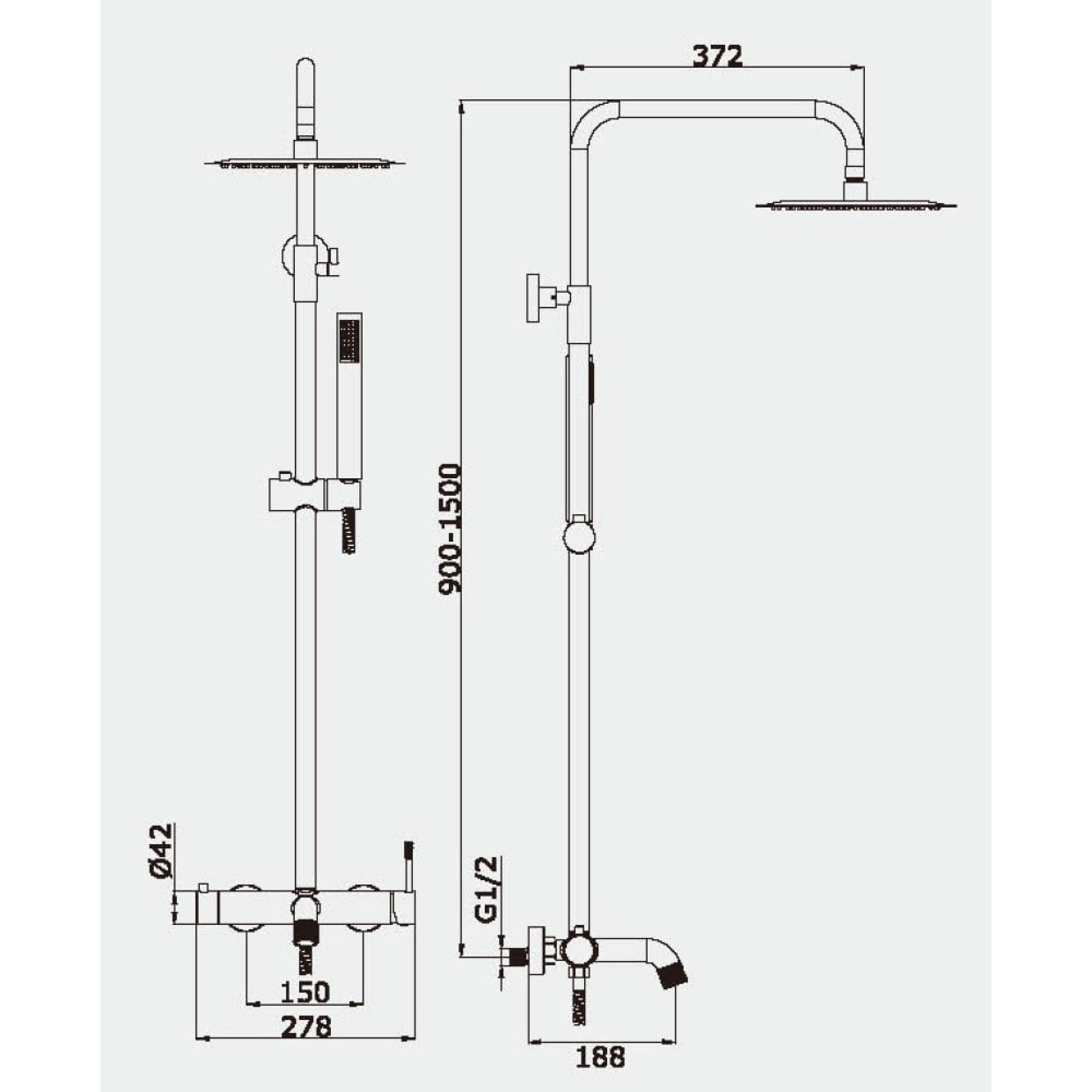 Душевая система  Vieir V403562-R - фото2