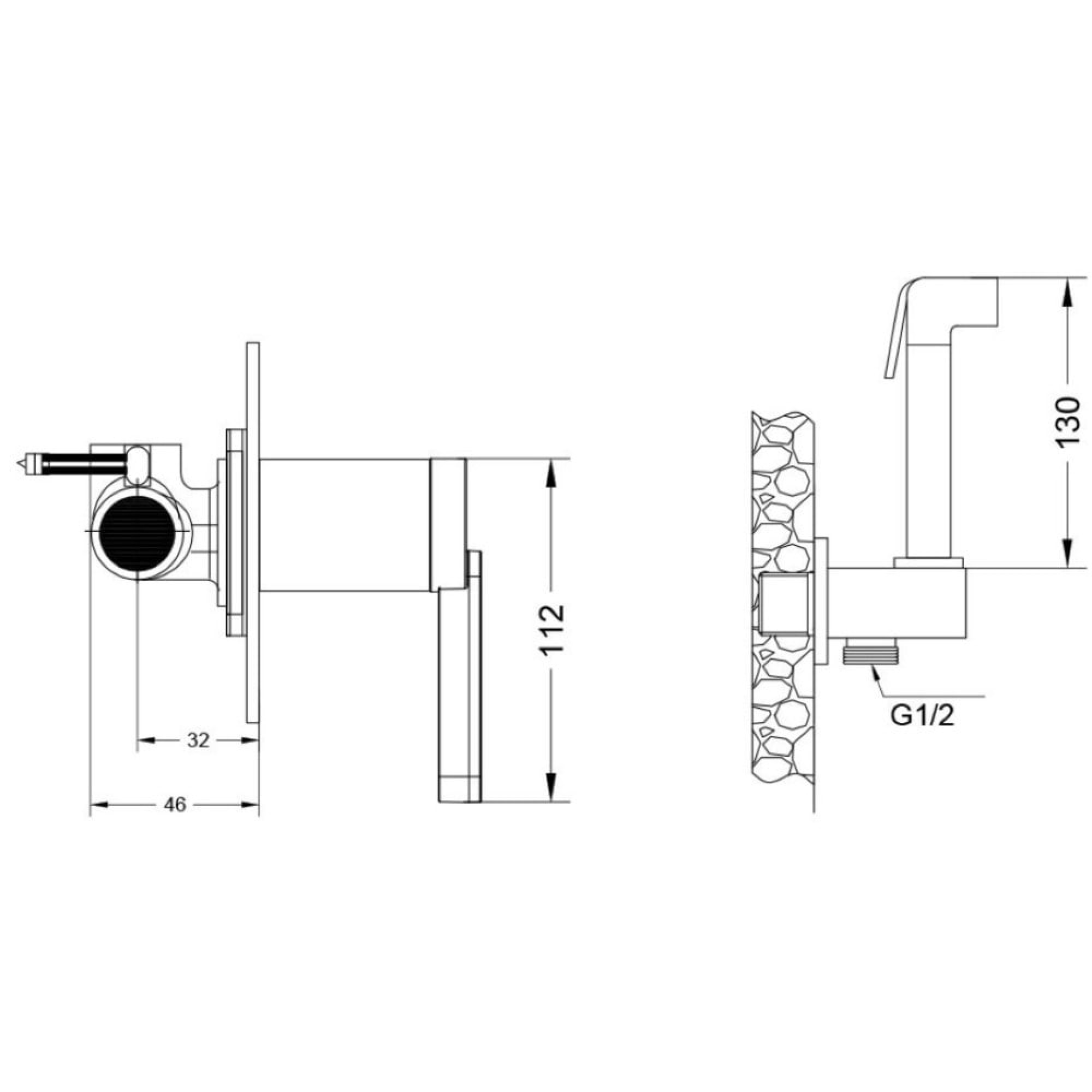 Гигиенический душ Vieir V083553-G - фото2 Гигиенический душ Vieir V083553-G - фото2