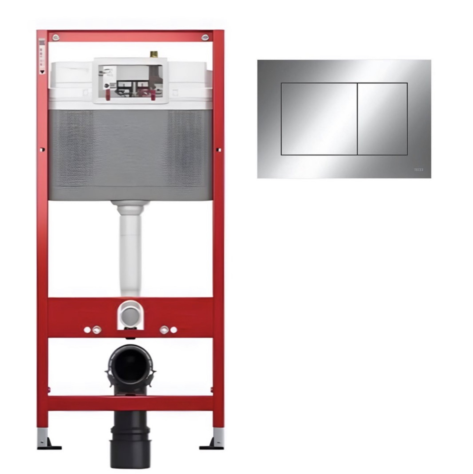 Комплект для санузла #02127 Tece Ganzer CeramicaNova хром Инсталляция для унитаза Tecebase с клавишей смыва хром Ganzer 02157 унитаз CeramicaNova Forma CN3009 Rimless Soft Close фото-7