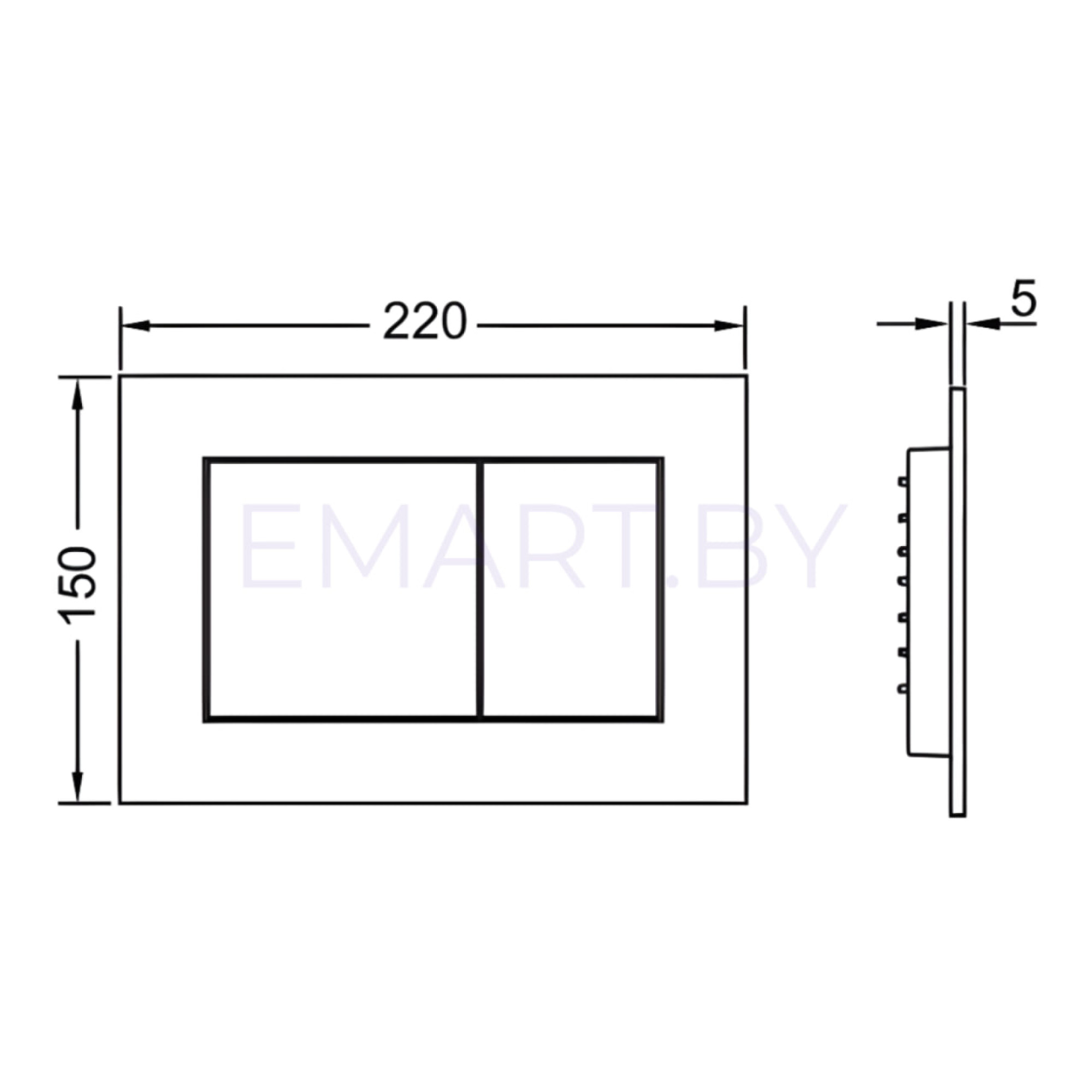 Комплект для санузла #02127 Tece Ganzer CeramicaNova хром Инсталляция для унитаза Tecebase с клавишей смыва хром Ganzer 02157 унитаз CeramicaNova Forma CN3009 Rimless Soft Close фото-9