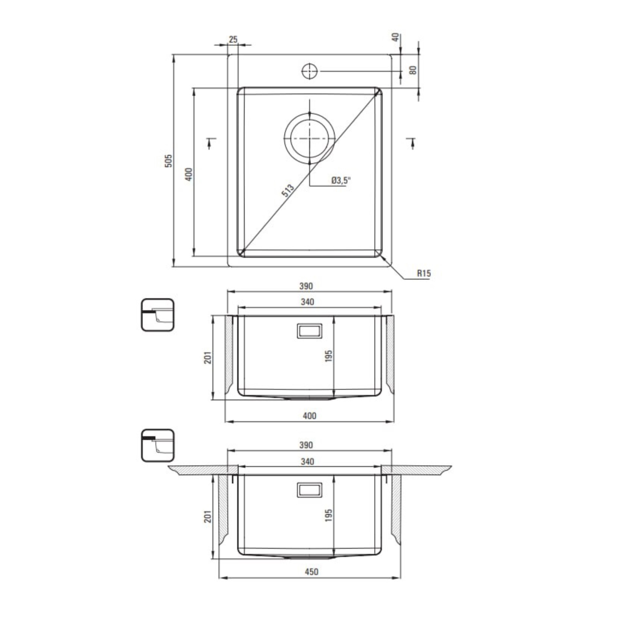 Кухонная мойка Deante ZPO_C10E - фото2