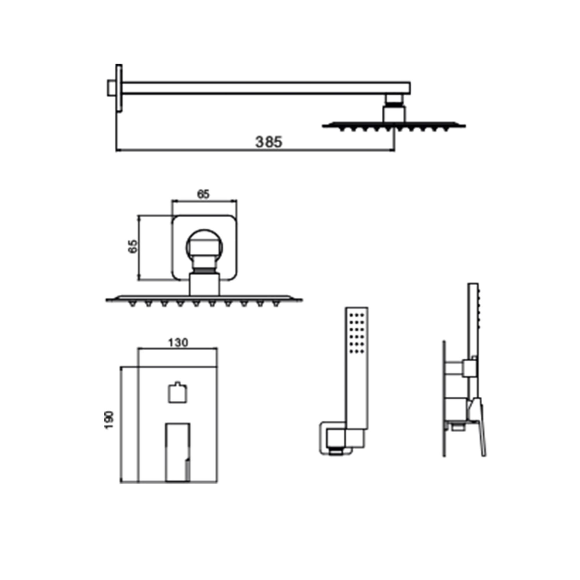 Душевая система  Hansen HL36095-P - фото2