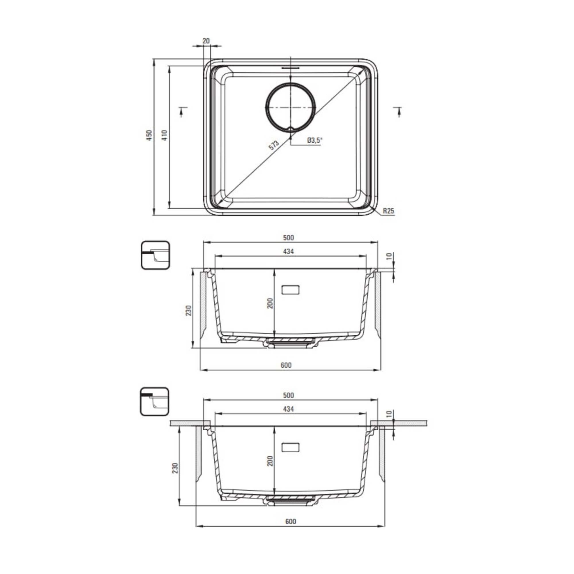Кухонная мойка Deante ZKM_N10A фото-6