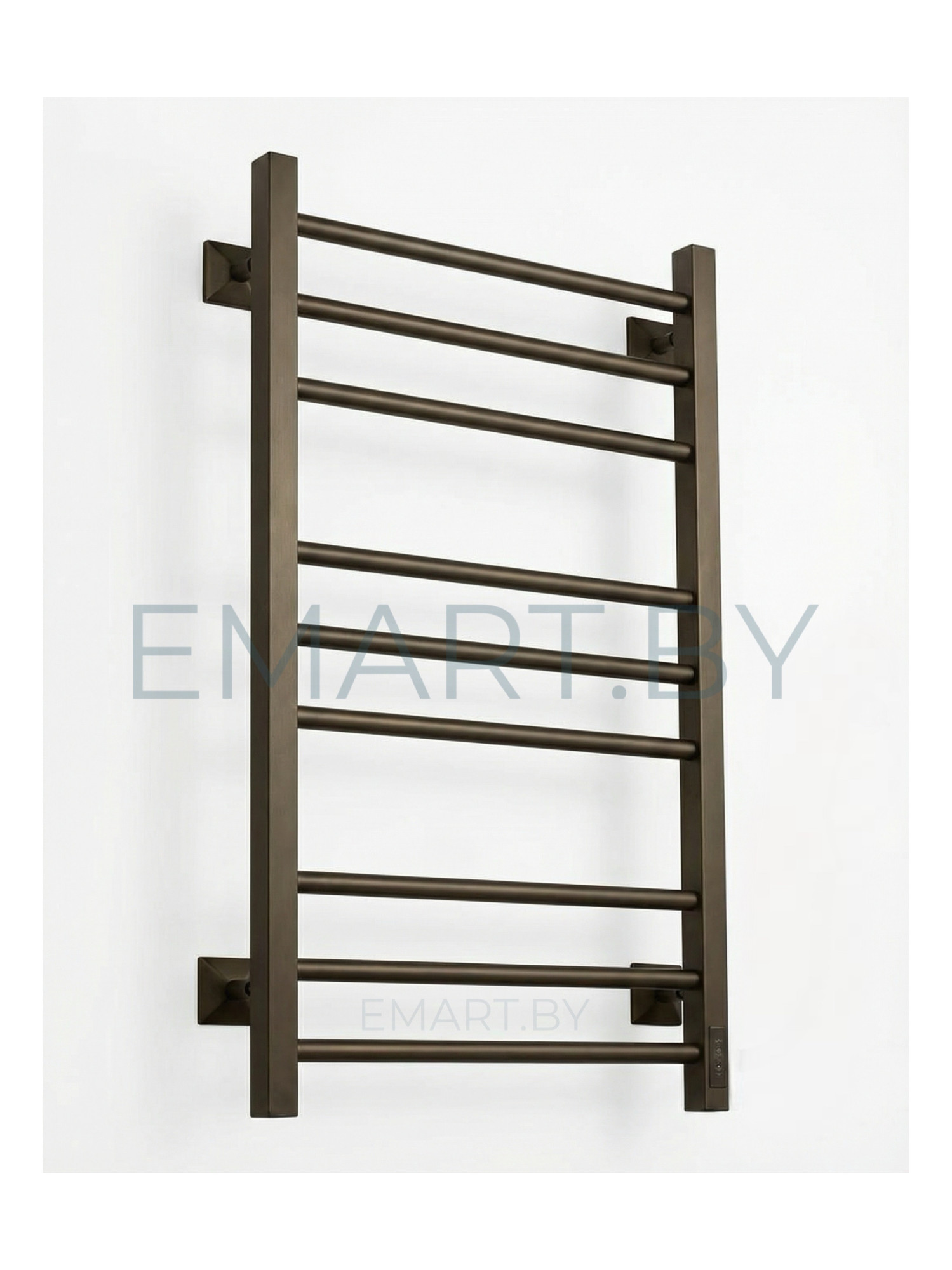 Полотенцесушитель электрический Свирель V квадрат 800 графит правый фото-2
