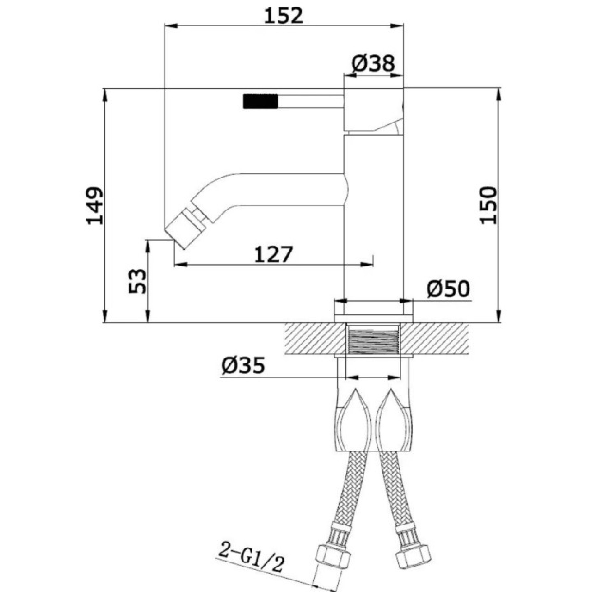 Смеситель Vieir V402551-G фото-3