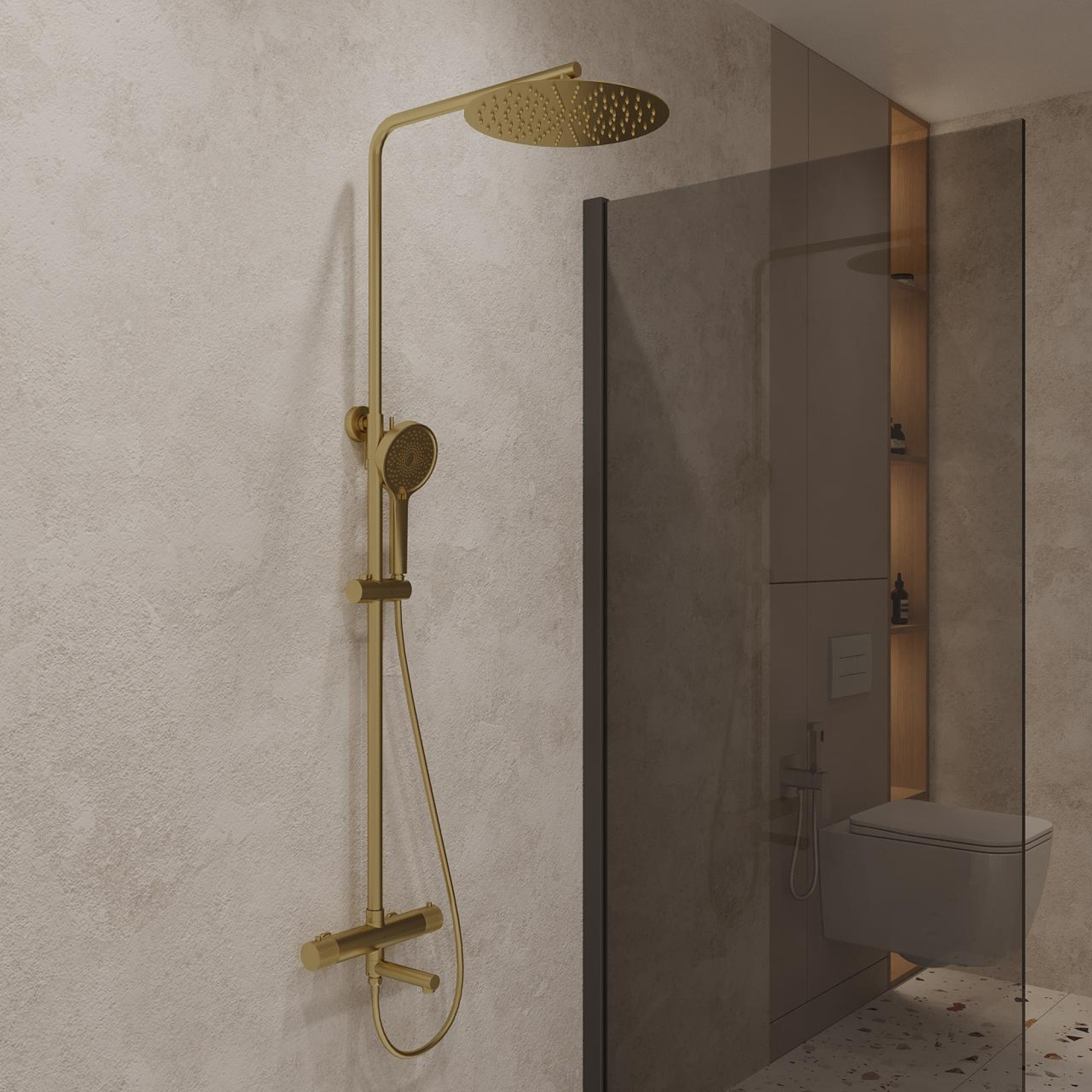 Душевая система  Oliveeka 739902 (золотой) фото-3