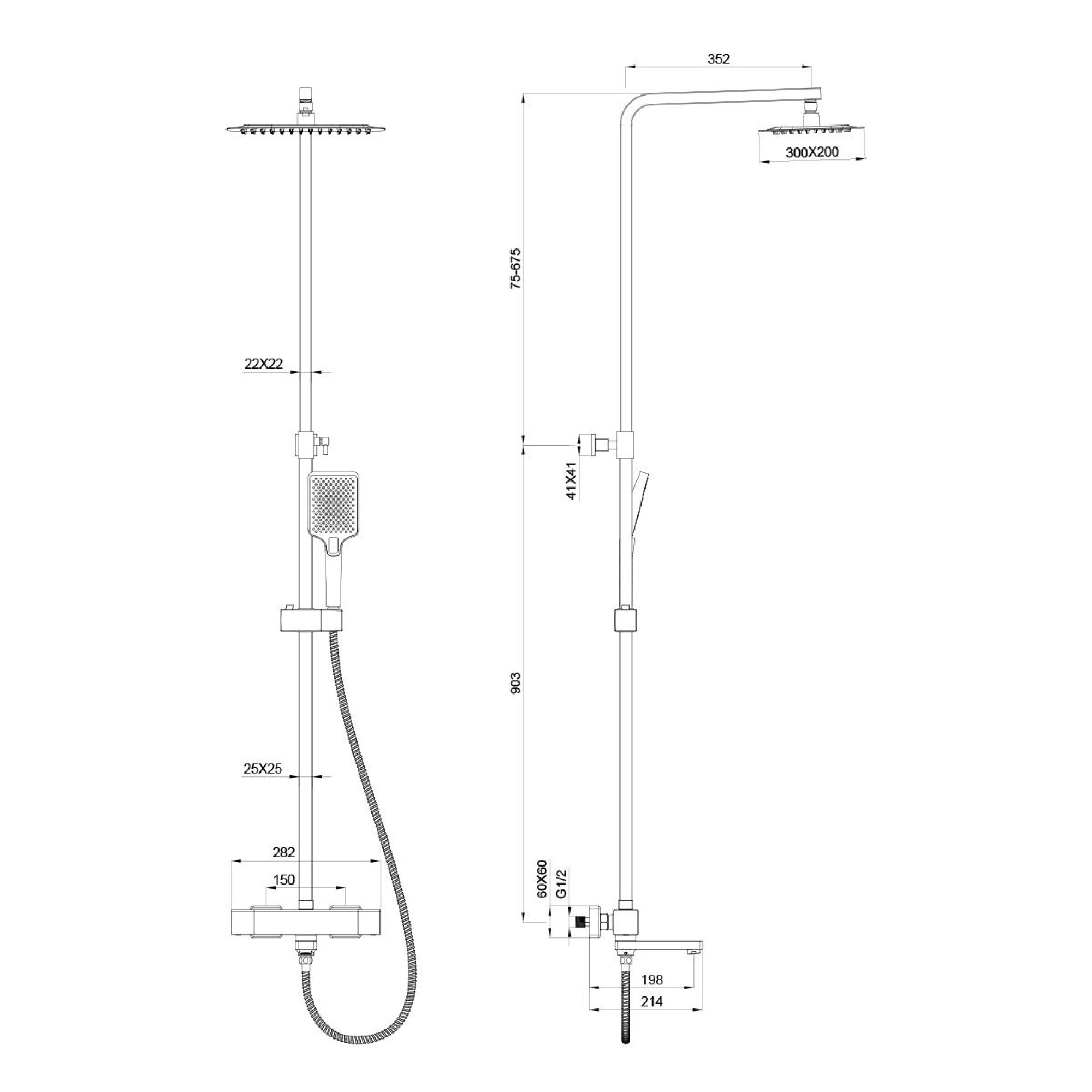 Душевая система  Oliveeka 739901 (хром) - фото2