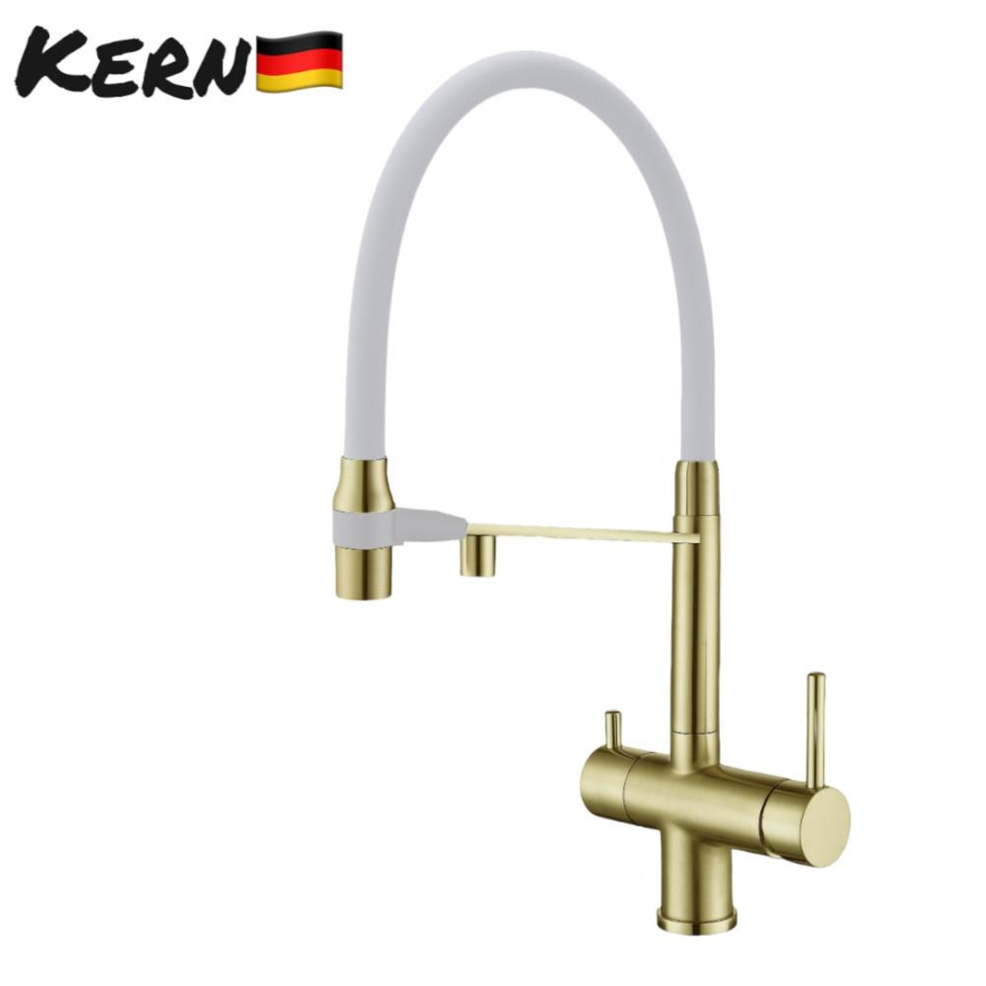 Смеситель Kern 2074 (матовое золото) - фото1 Смеситель Kern 2074 (матовое золото) - фото1