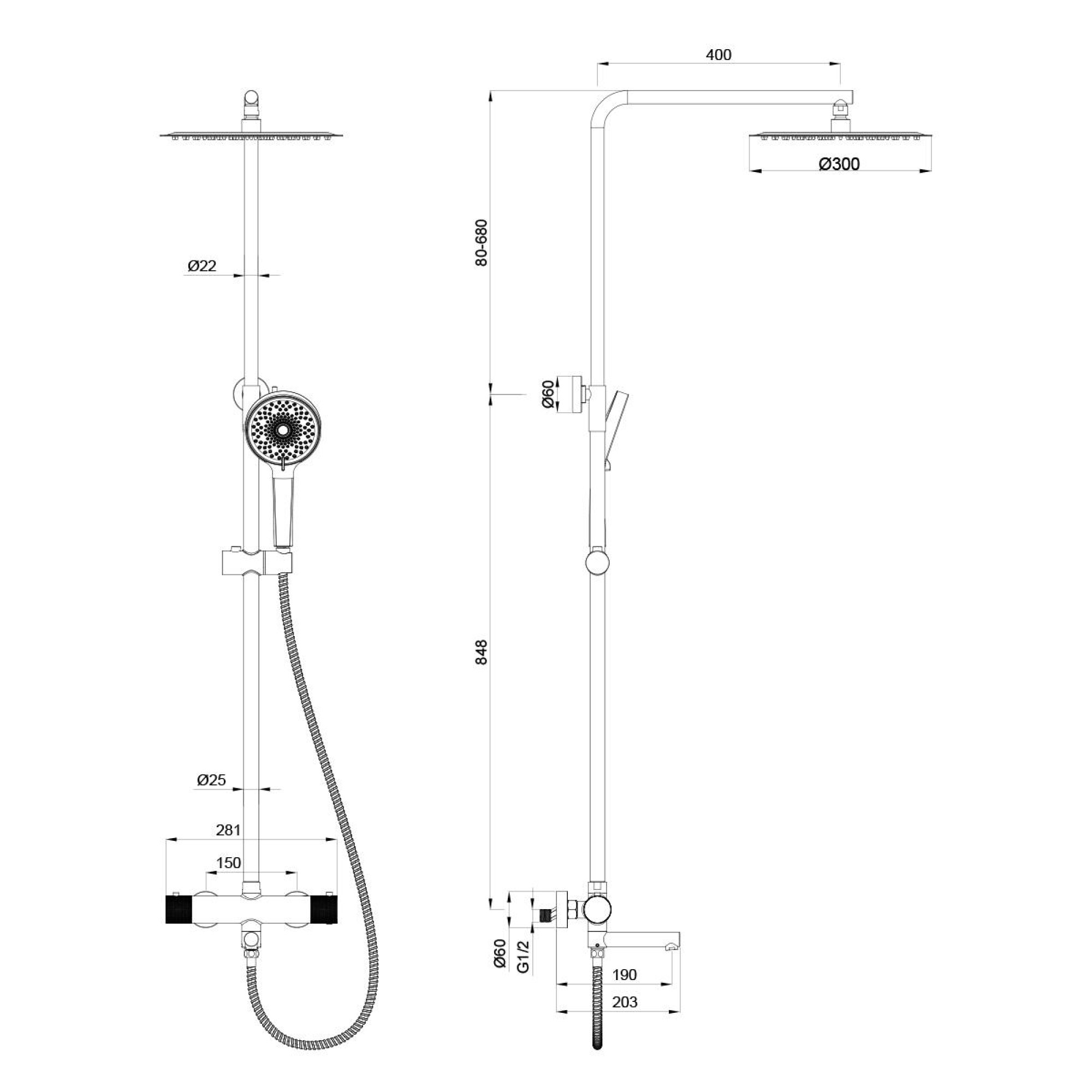 Душевая система  Oliveeka OL-739902-CR фото-4