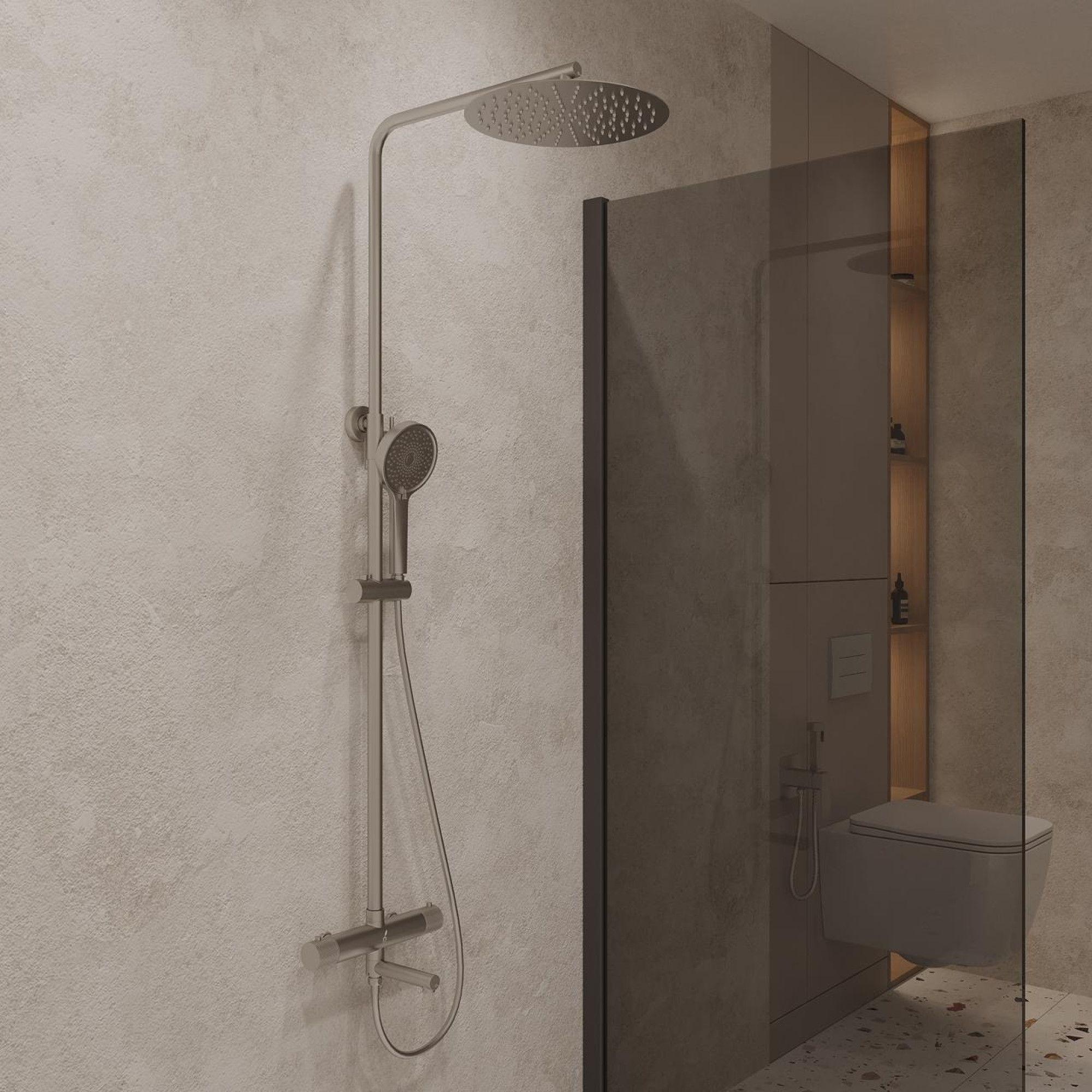Душевая система  Oliveeka 739902 (никель) фото-3