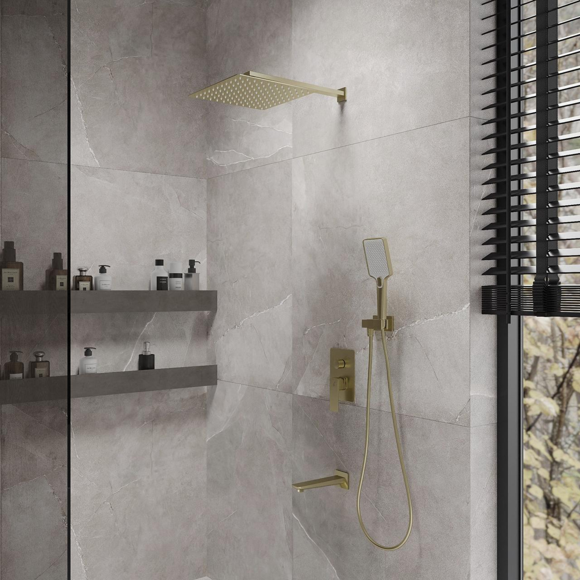 Душевая система  Oliveeka OL-88939003-BG - фото2