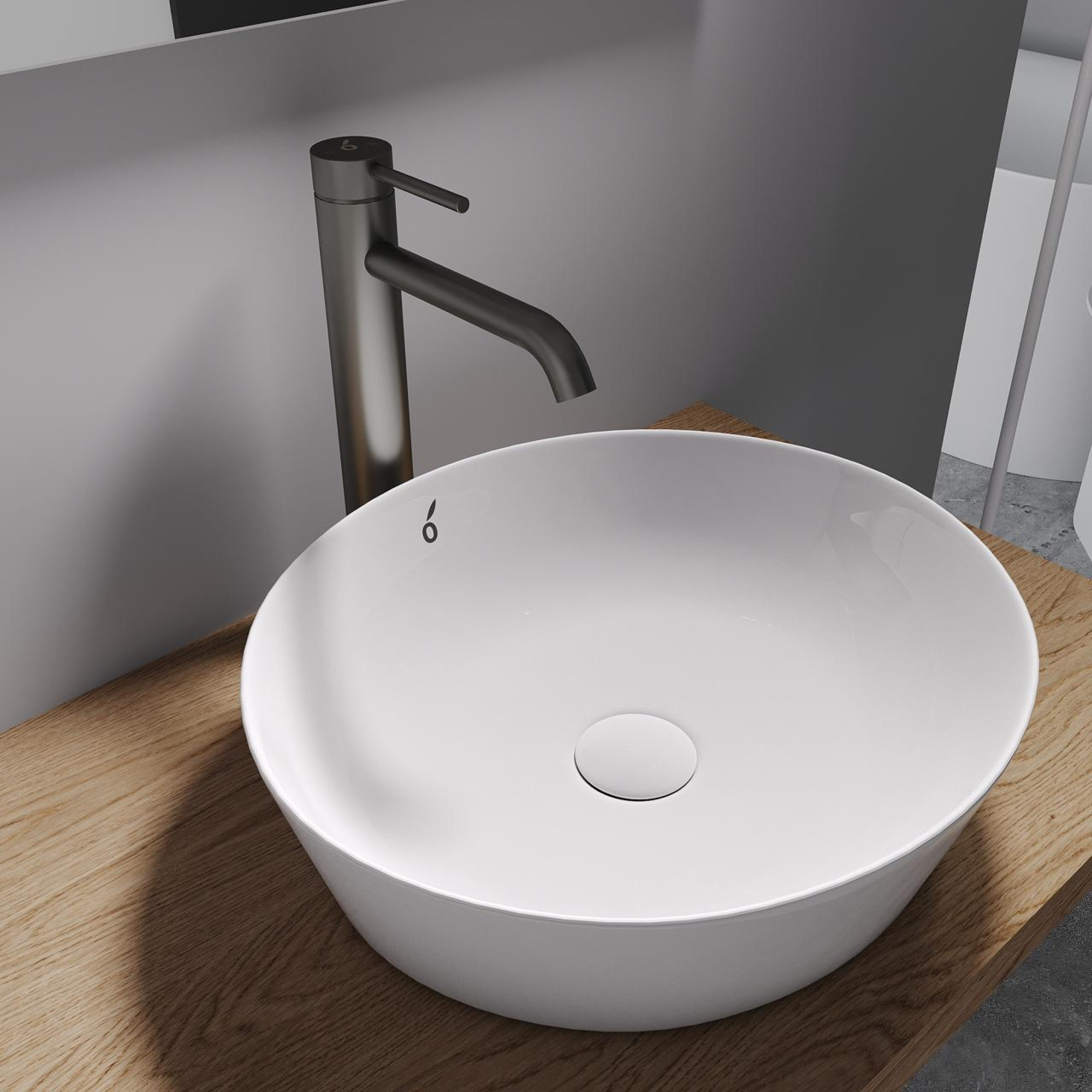 Смеситель Oliveeka 88239017 (оружейная сталь) фото-3