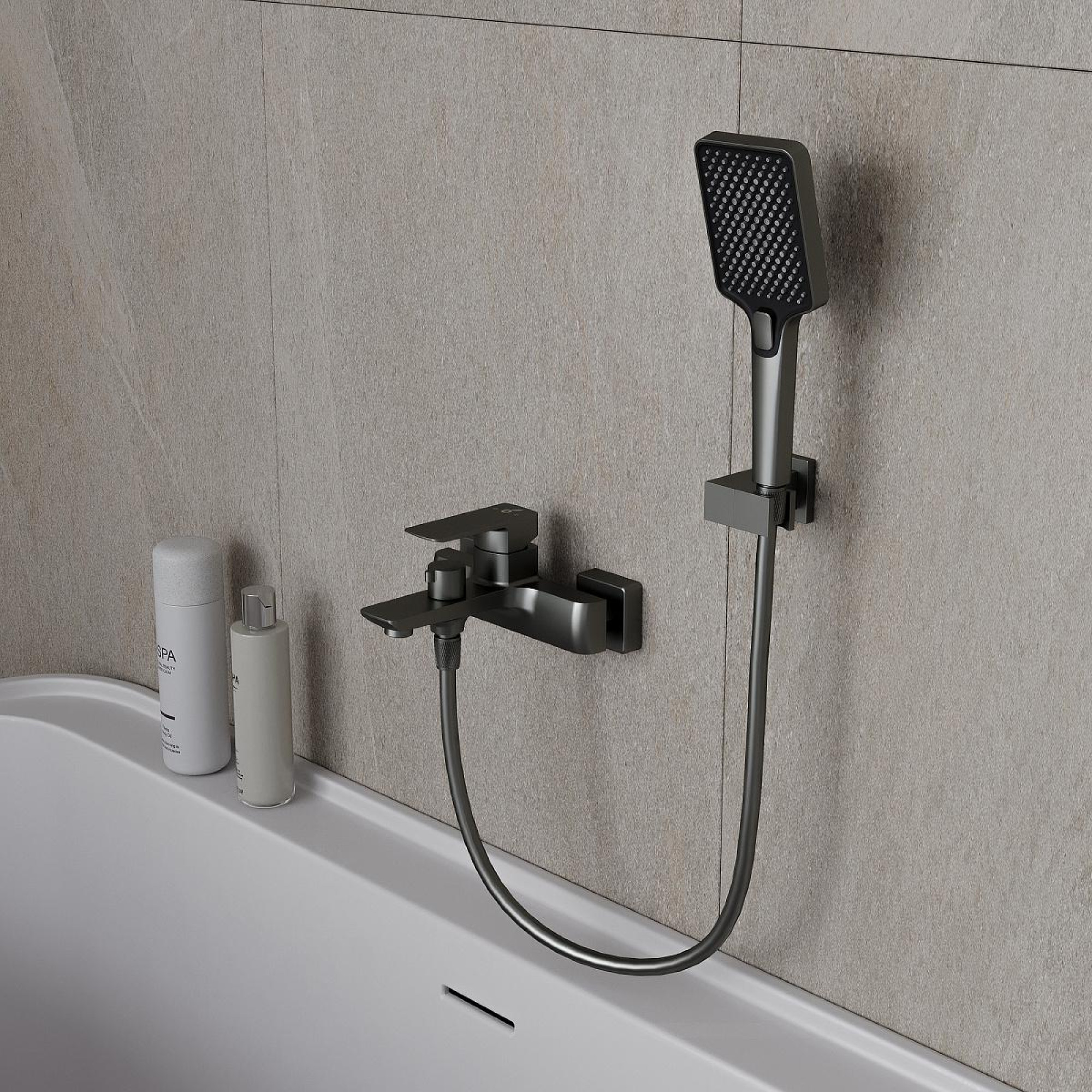 Смеситель Oliveeka 639003A (оружейная сталь) - фото1