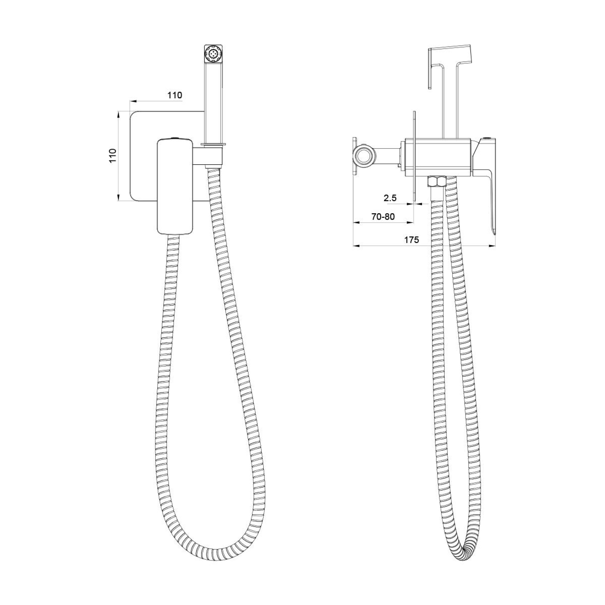 Гигиенический душ Oliveeka 829003 (золотой) фото-4