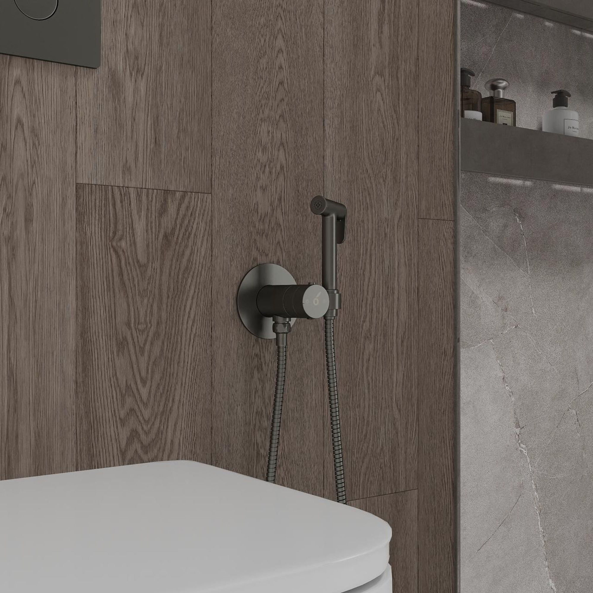 Гигиенический душ Oliveeka 829909 (оружейная сталь) фото-3