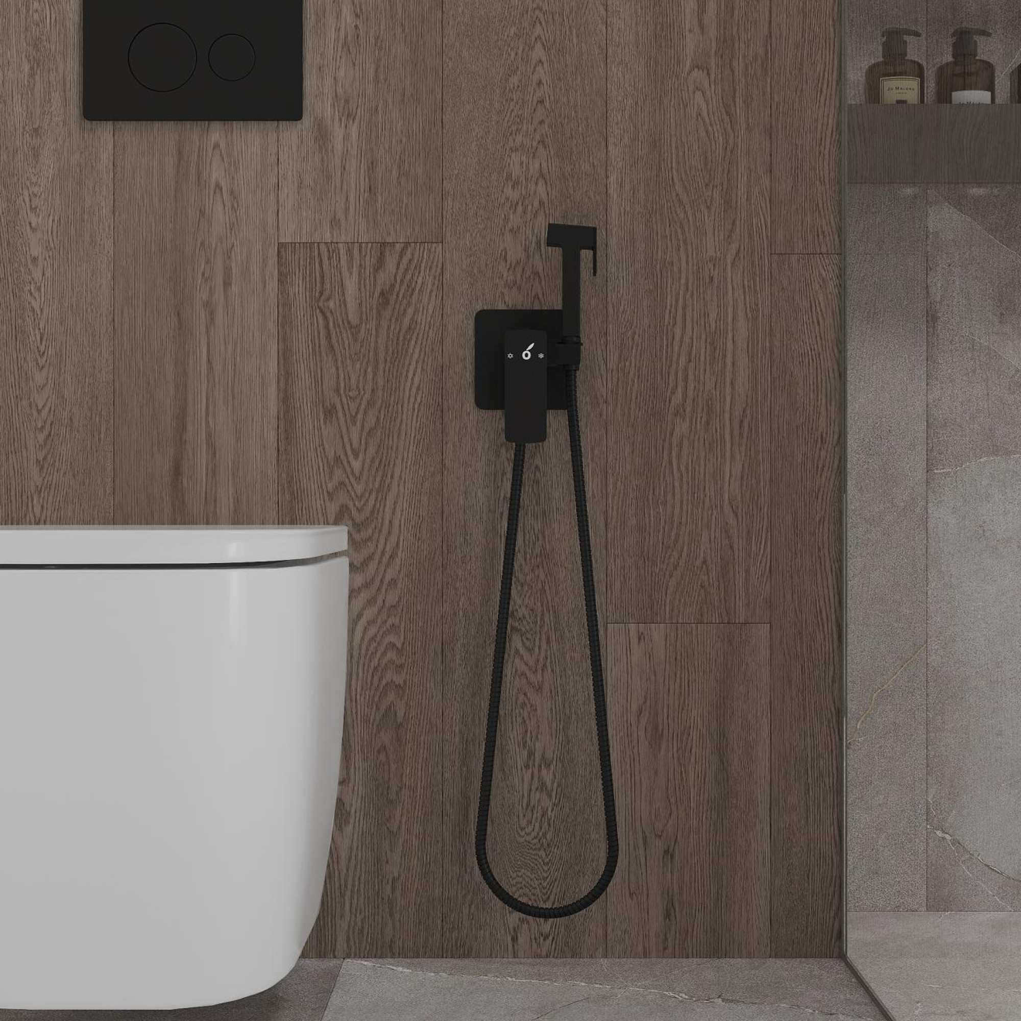 Гигиенический душ Oliveeka 829003 (черный) - фото2