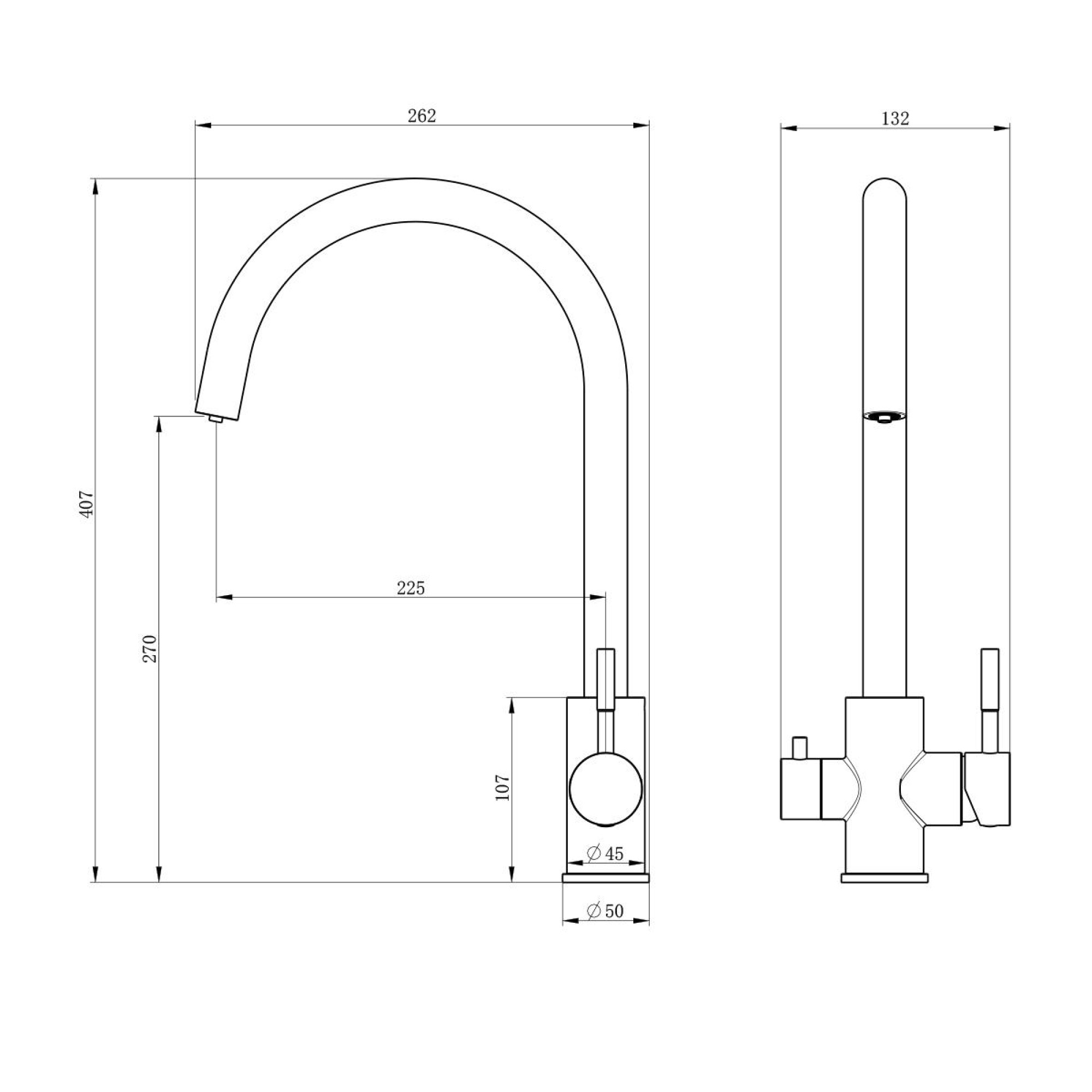 Смеситель Oliveeka 458022 (никель) фото-3