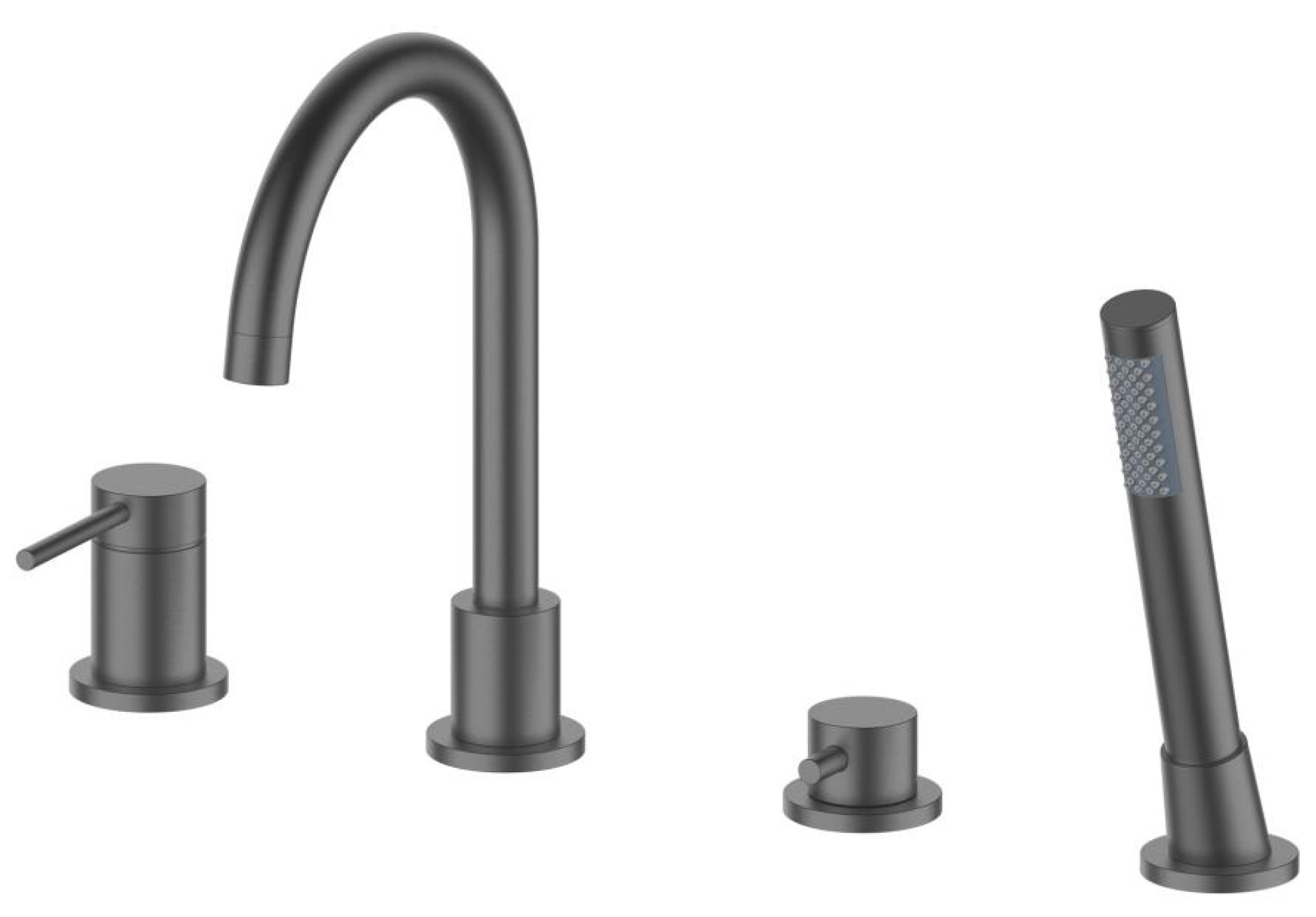 Смеситель Oliveeka 669017 (оружейная сталь) - фото2