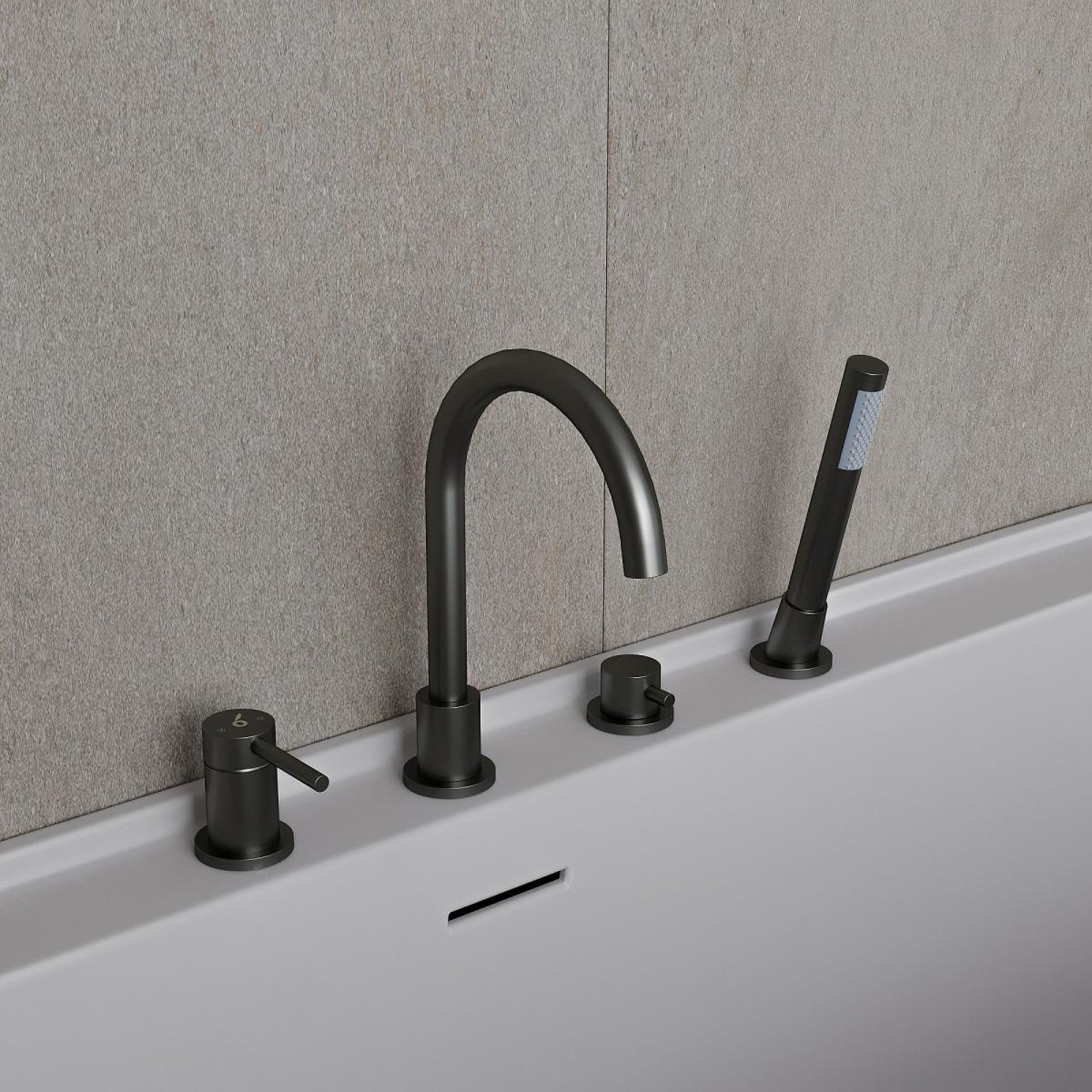 Смеситель Oliveeka 669017 (оружейная сталь) - фото1