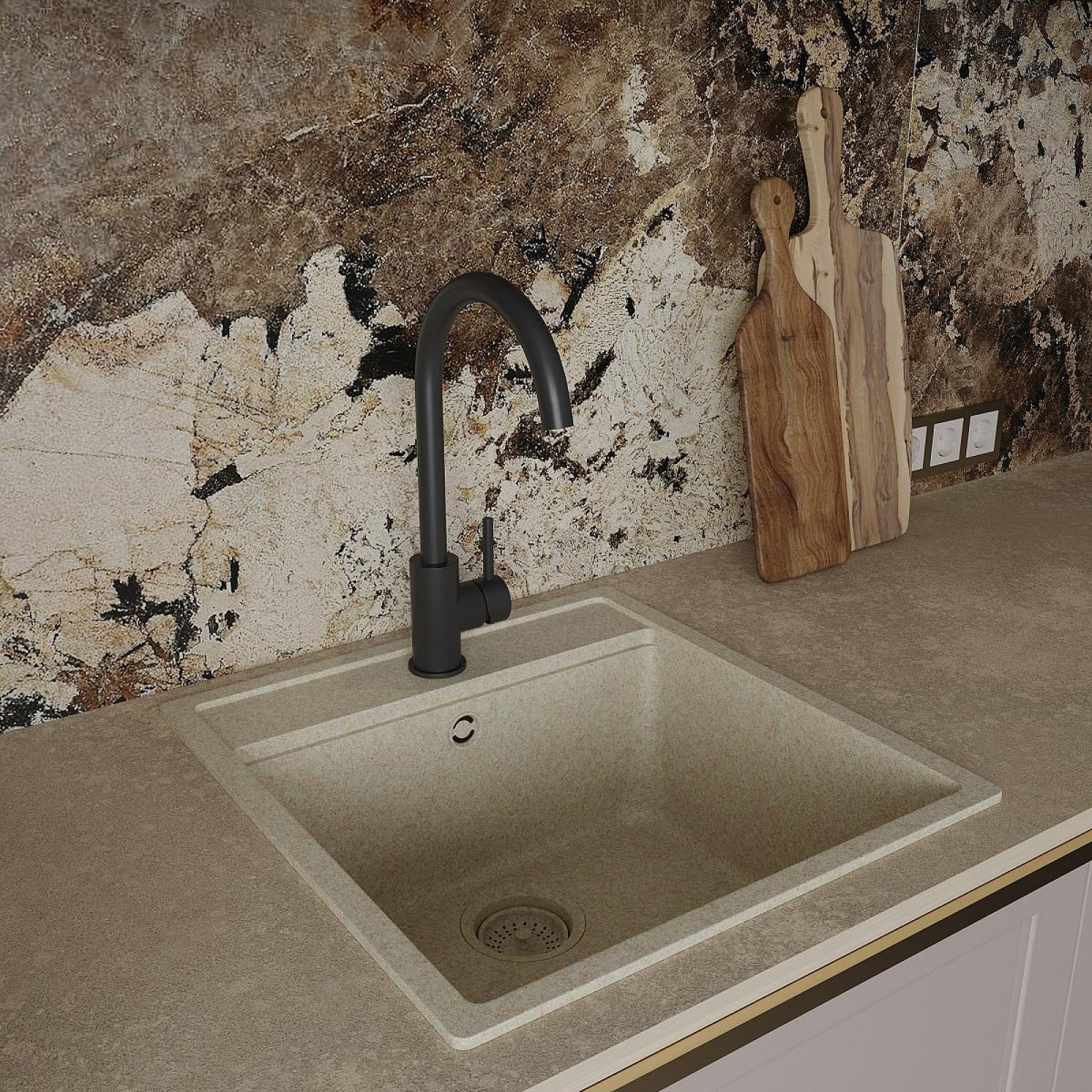 Смеситель Oliveeka 963002 (черный) - фото1