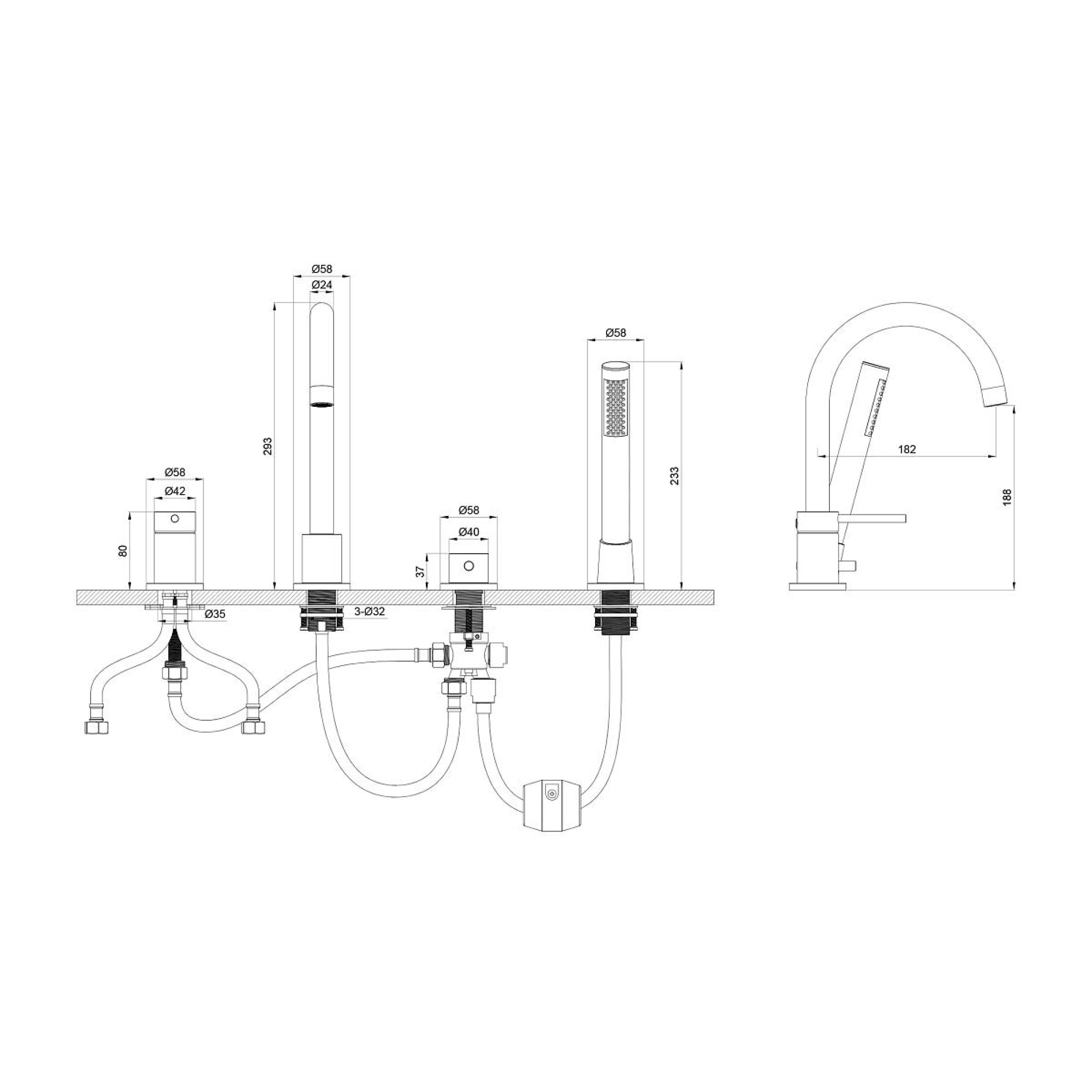 Смеситель Oliveeka 669017 (хром) фото-3
