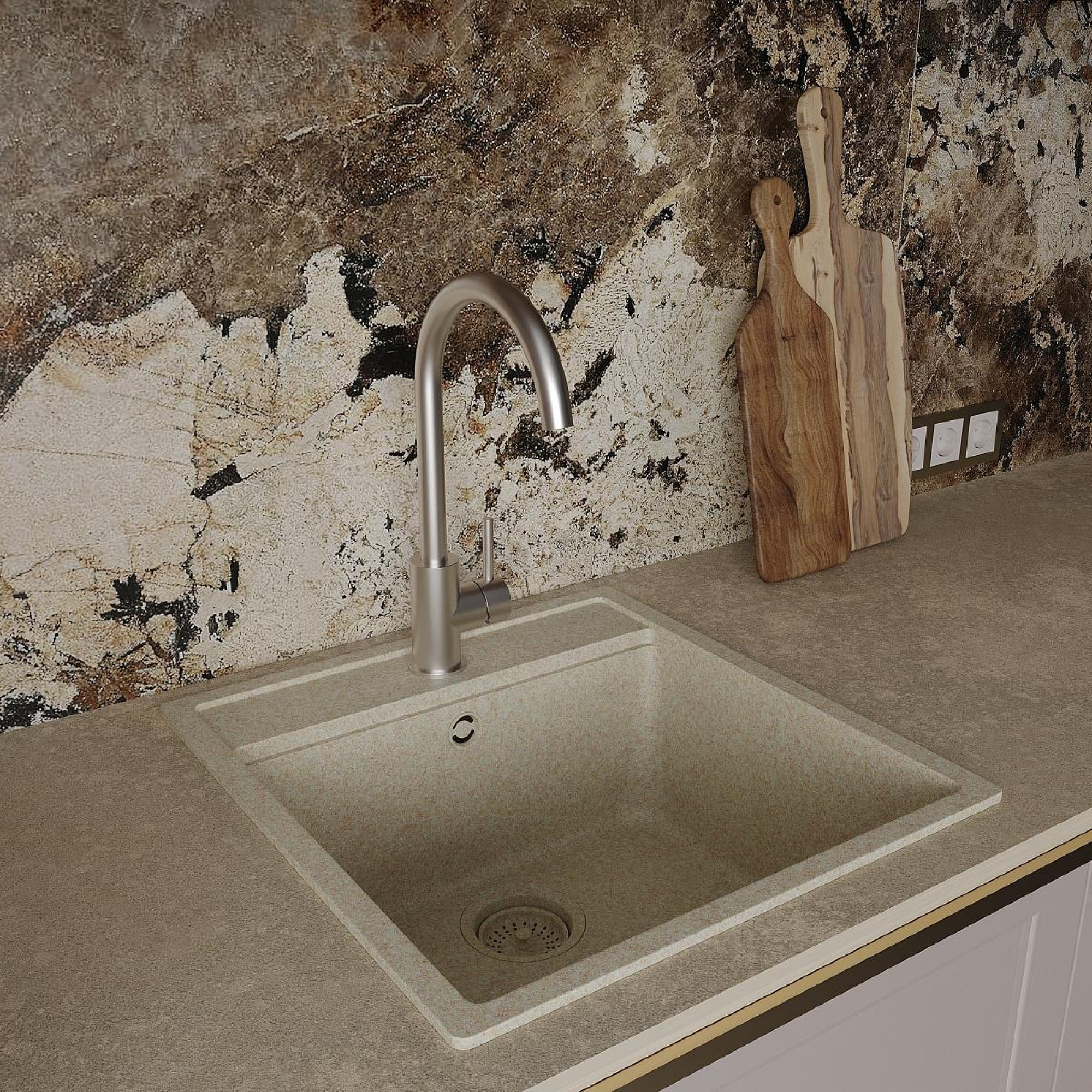 Смеситель Oliveeka 963002 (никель) - фото1