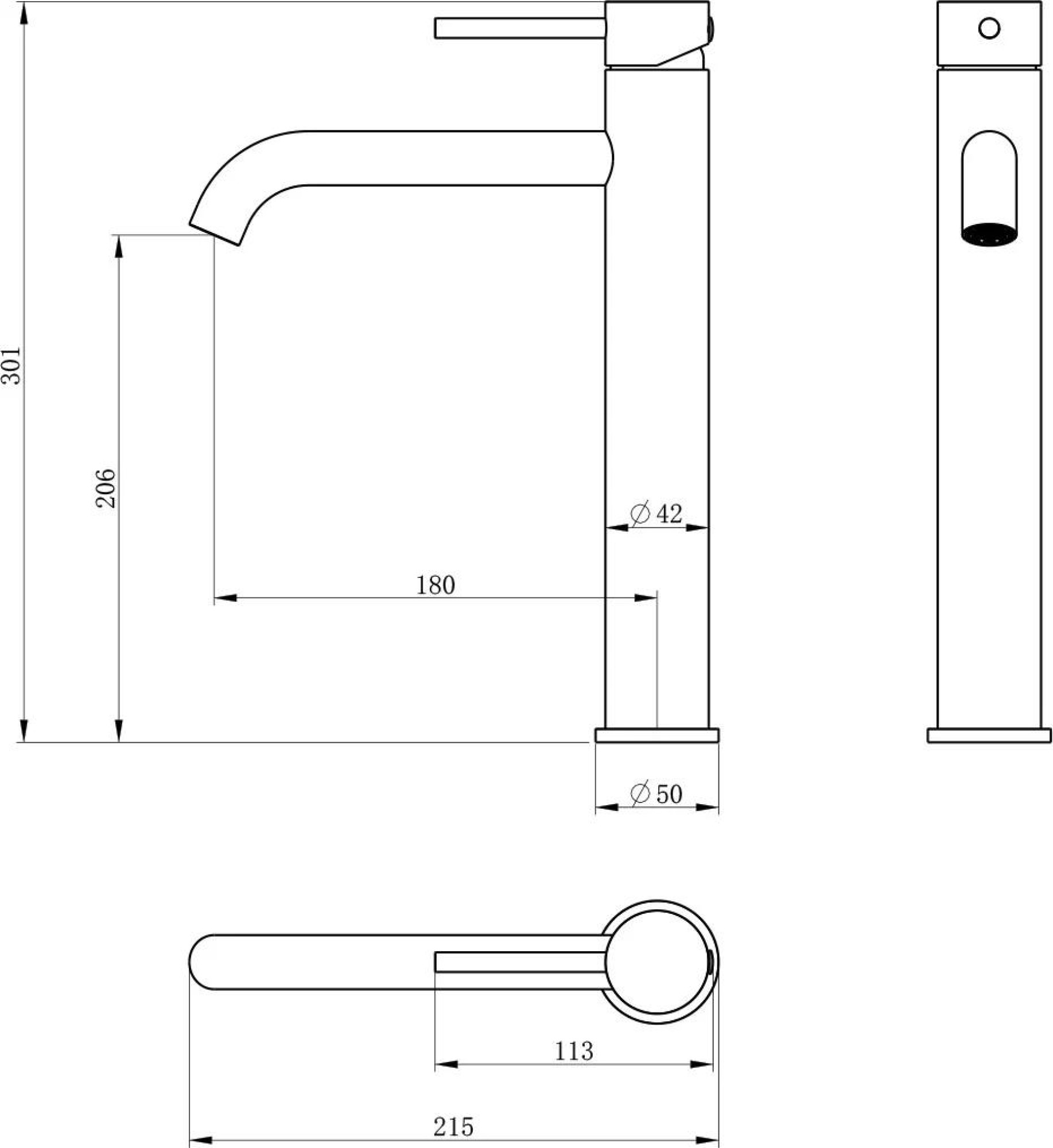 Смеситель Oliveeka 962002 (черный) фото-3